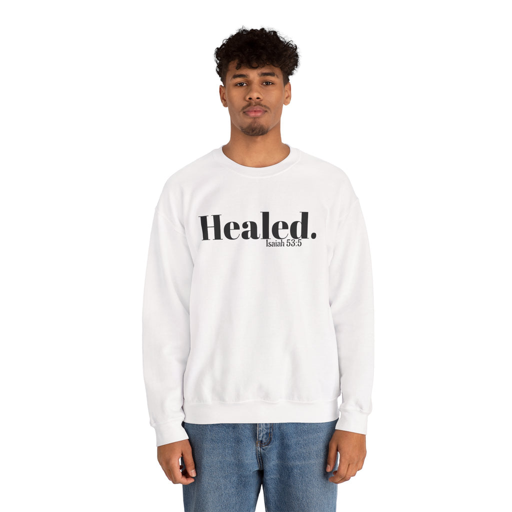 Healed. And Renewed Unisex Crewneck Sweatshirt