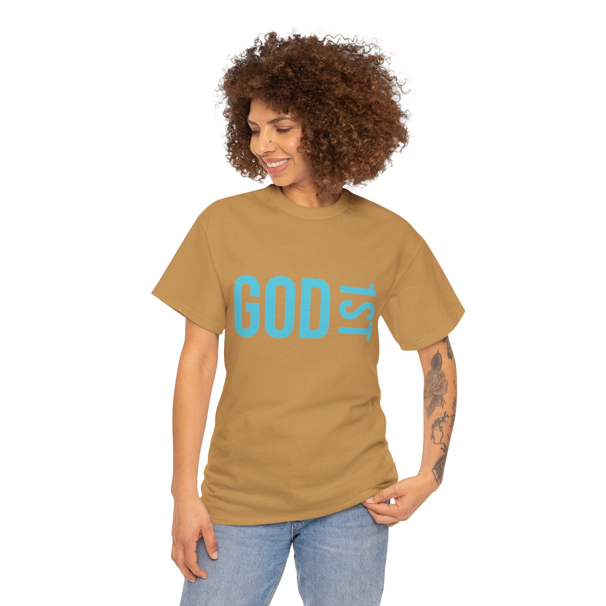 God 1st- Then Me Unisex Heavy Cotton Tee