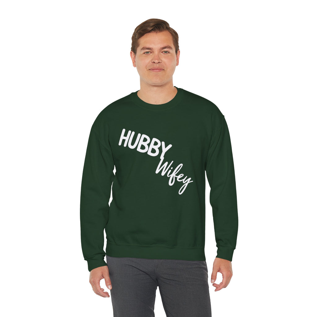 Hubby Wifey Crewneck Couple’s Sweatshirt