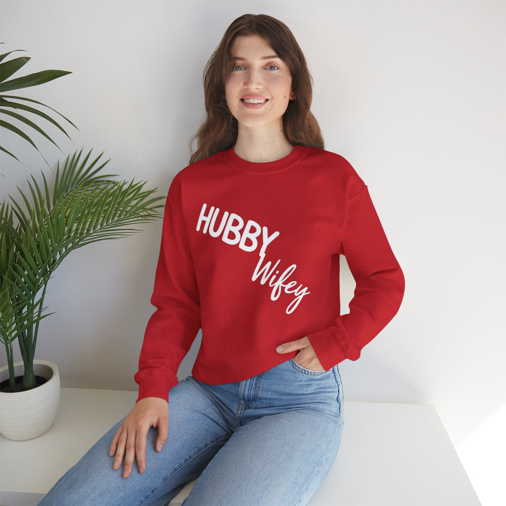 Hubby Wifey Crewneck Couple’s Sweatshirt