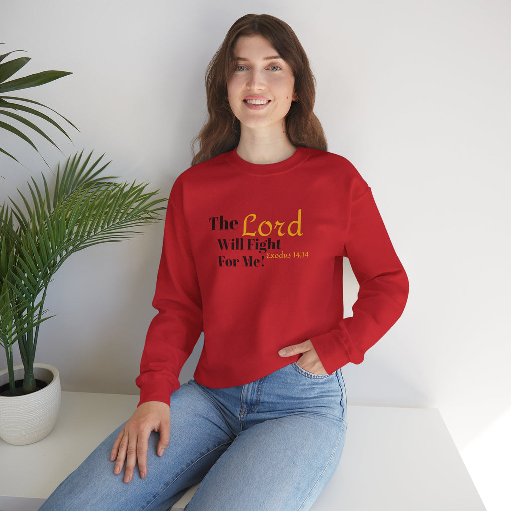 The Lord Will Fight For You Crewneck Sweatshirt