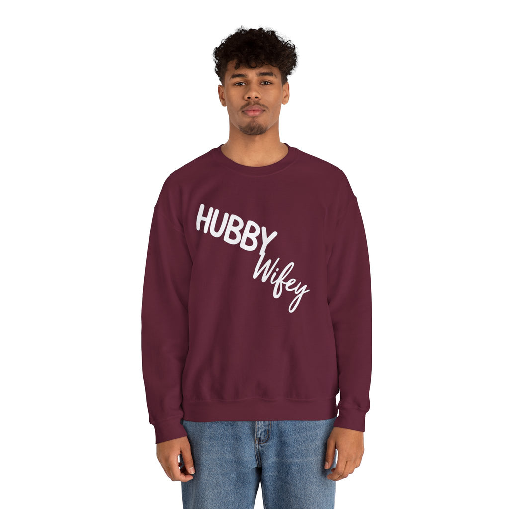 Hubby Wifey Crewneck Couple’s Sweatshirt