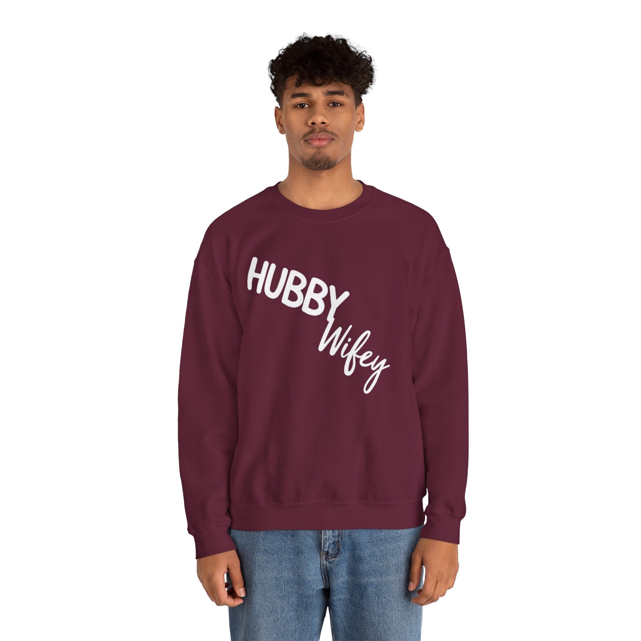 Hubby Wifey Crewneck Couple’s Sweatshirt