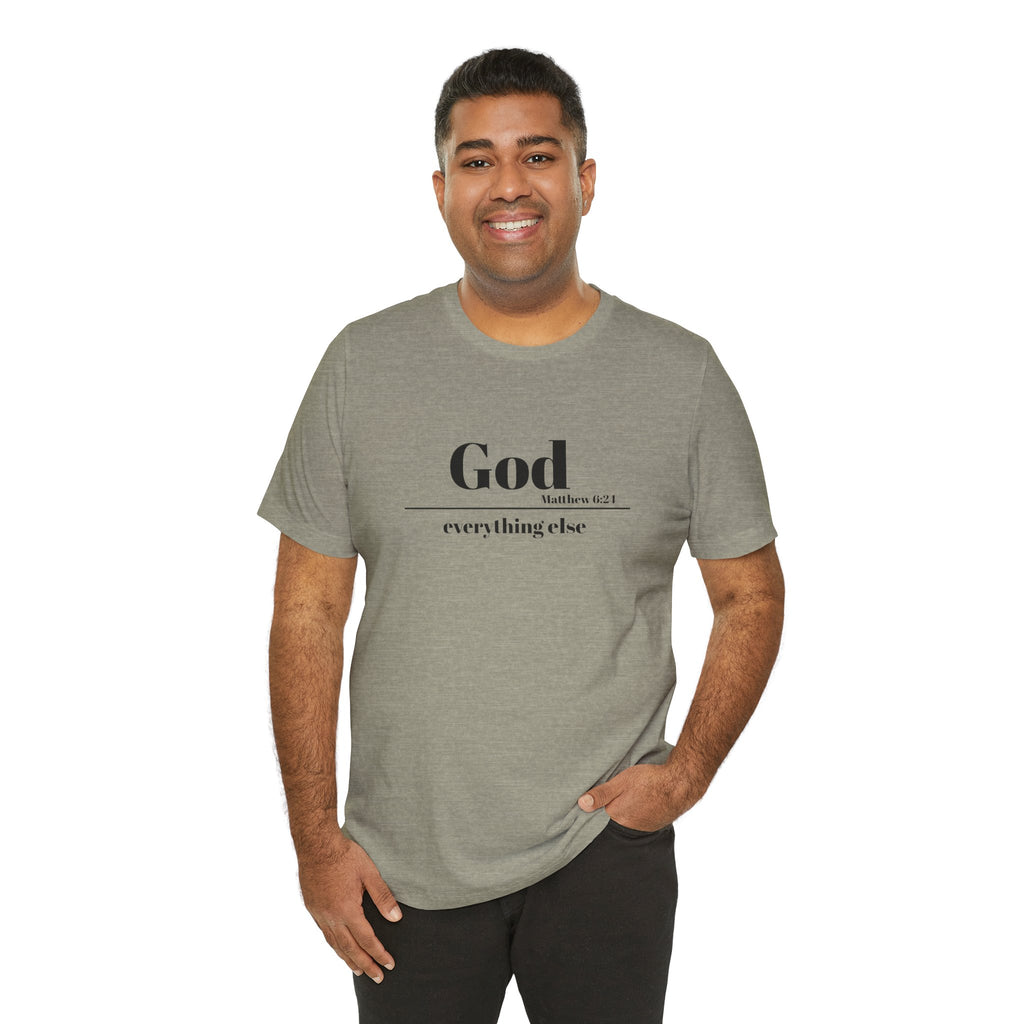 God Then Everything Else Jersey Unisex Tee