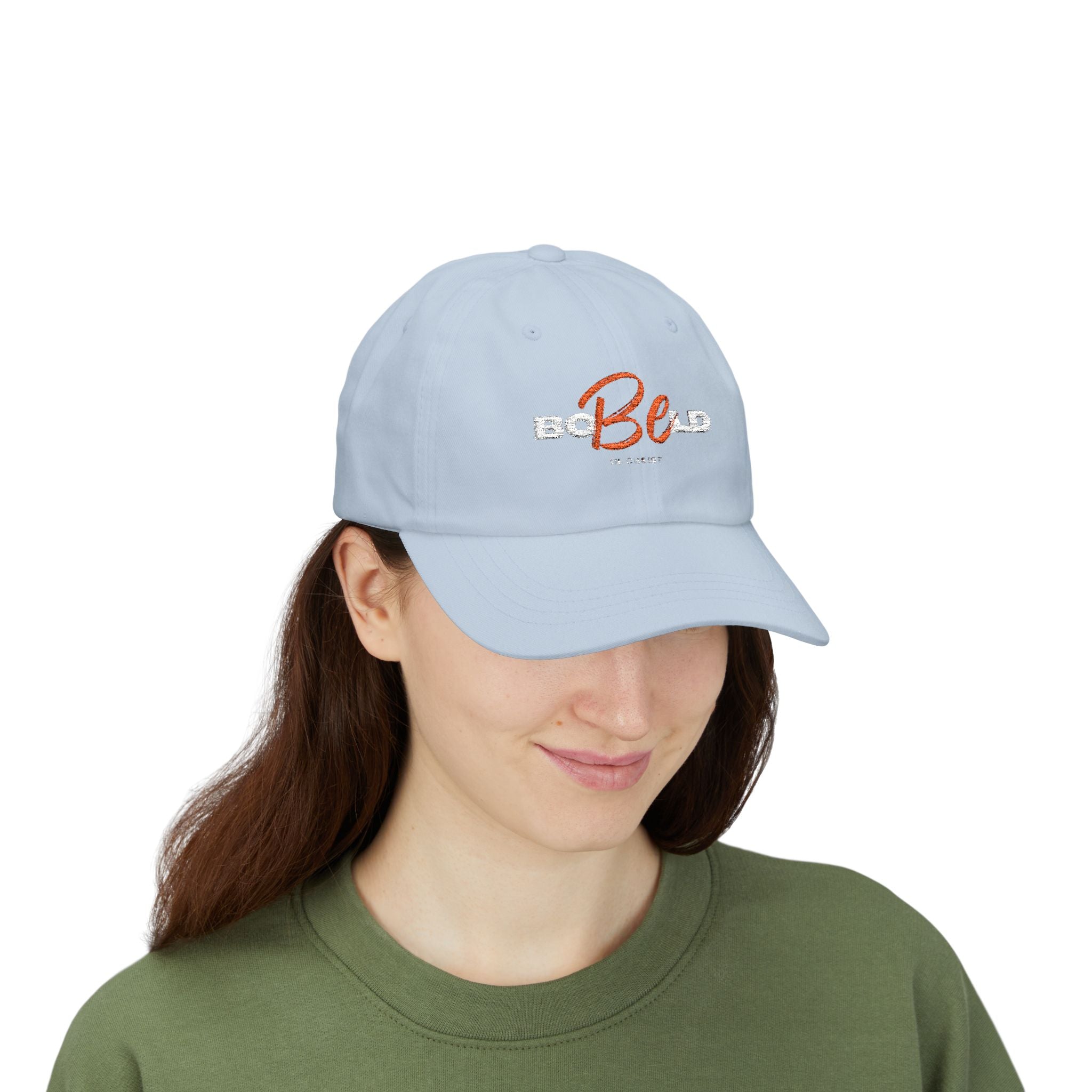 Be Bold In Christ Distressed Embroidered Hat