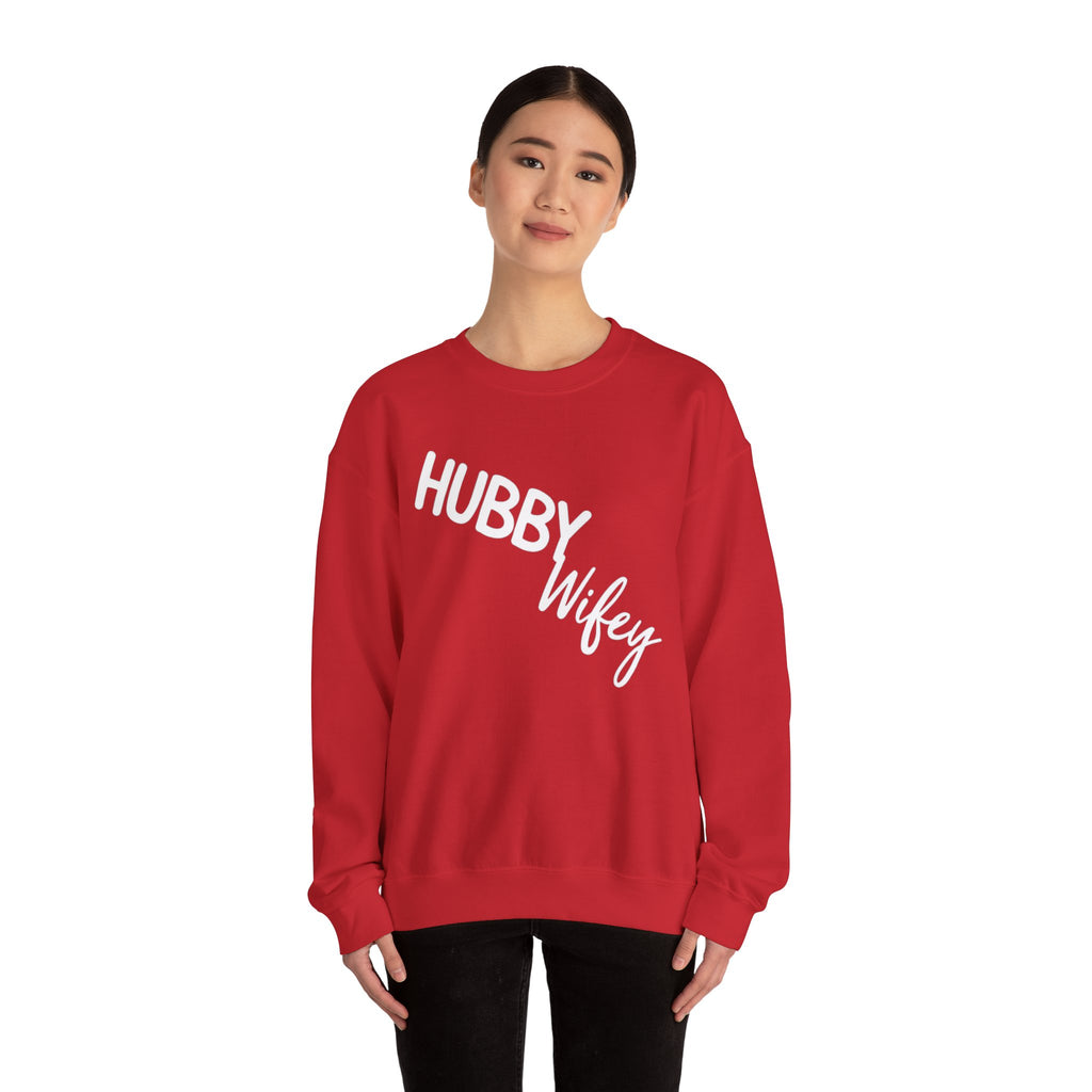 Hubby Wifey Crewneck Couple’s Sweatshirt