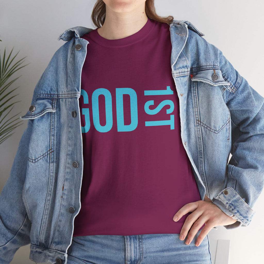 God 1st- Then Me Unisex Heavy Cotton Tee
