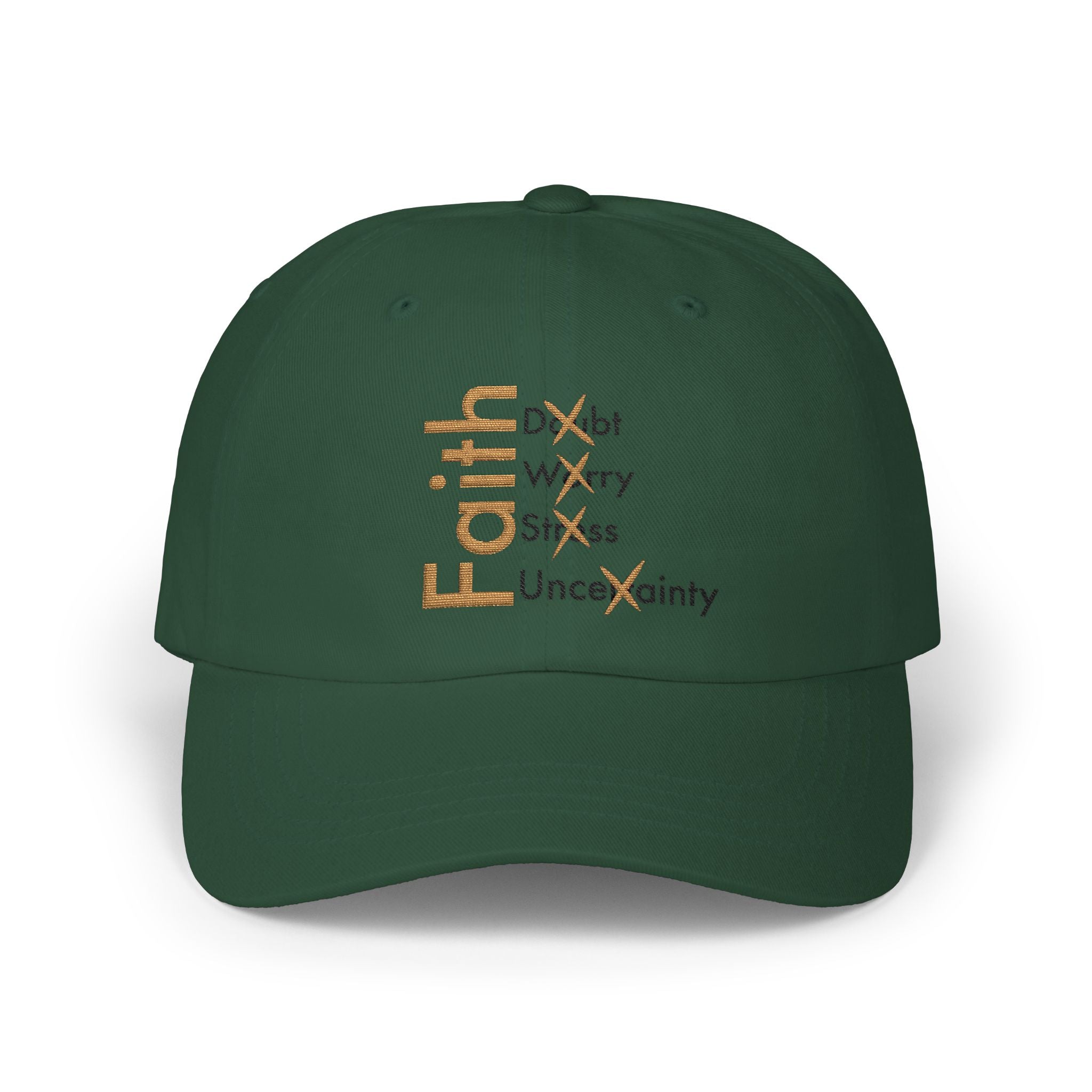Have Faith And Don't Worry Embroidered Dad Cap