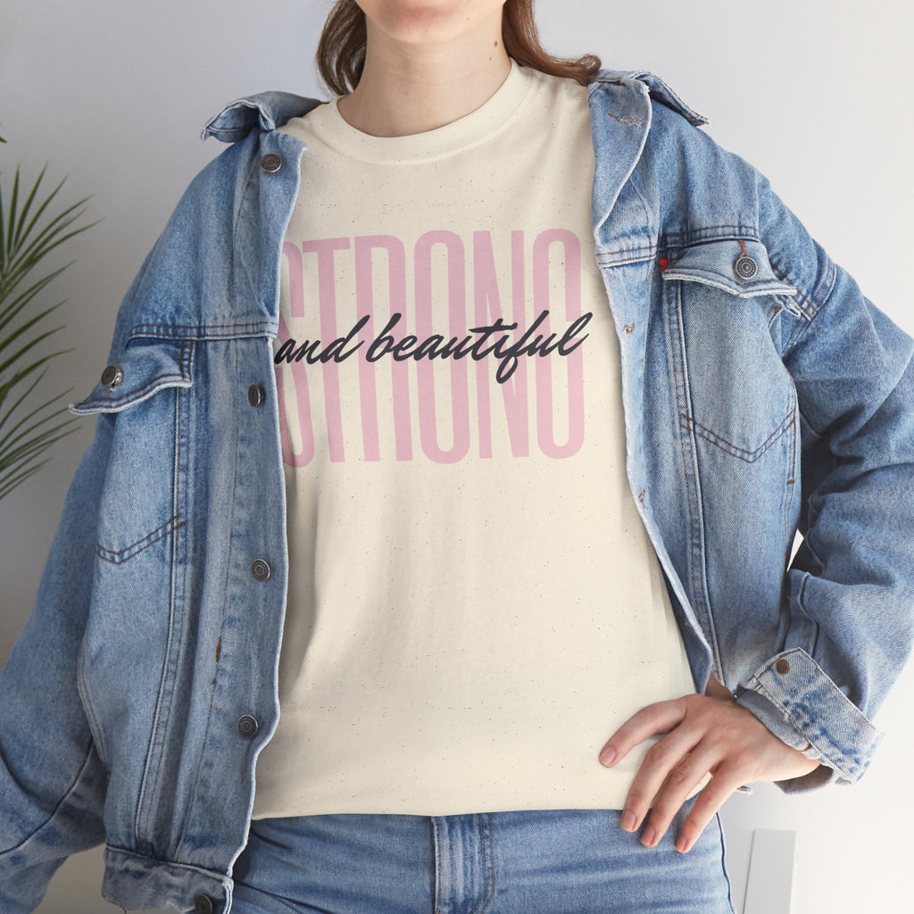 Strong and Beautiful In Christ Faith Graphic Tee