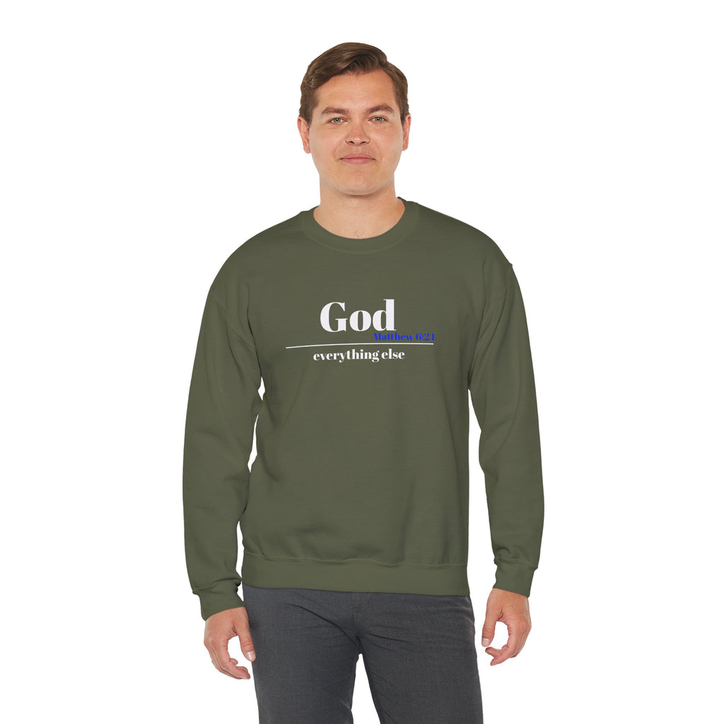 God Then Everything Else Crewneck Sweatshirt