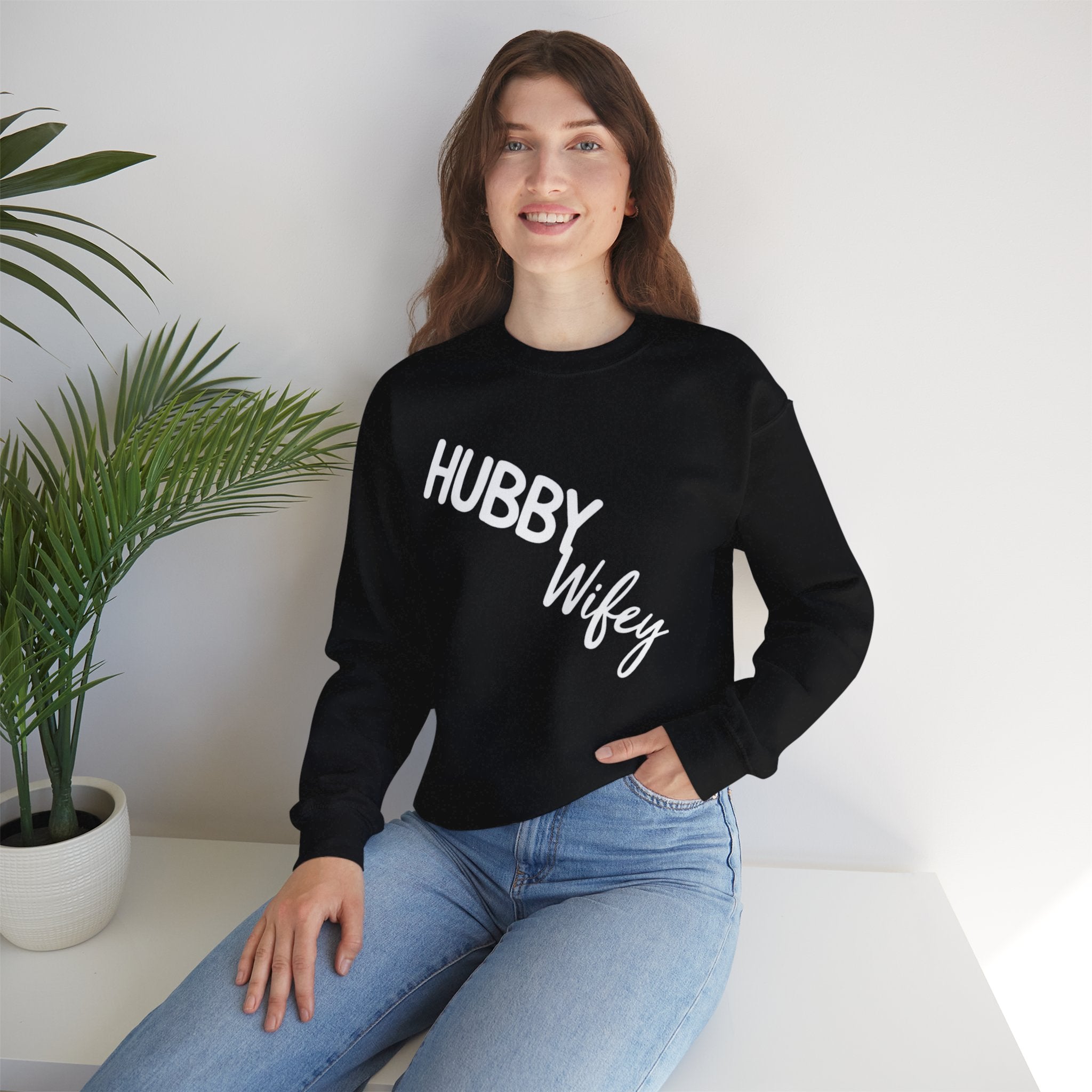 Hubby Wifey Crewneck Couple’s Sweatshirt