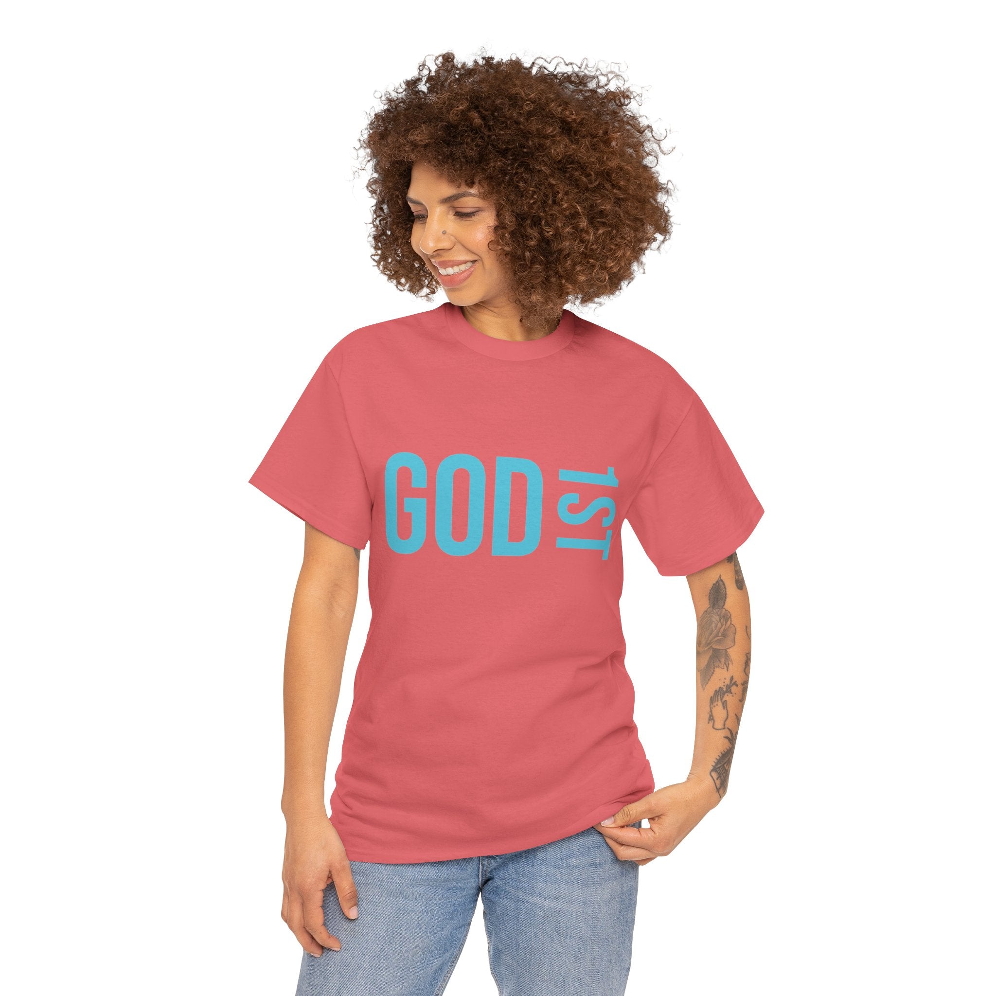 God 1st- Then Me Unisex Heavy Cotton Tee