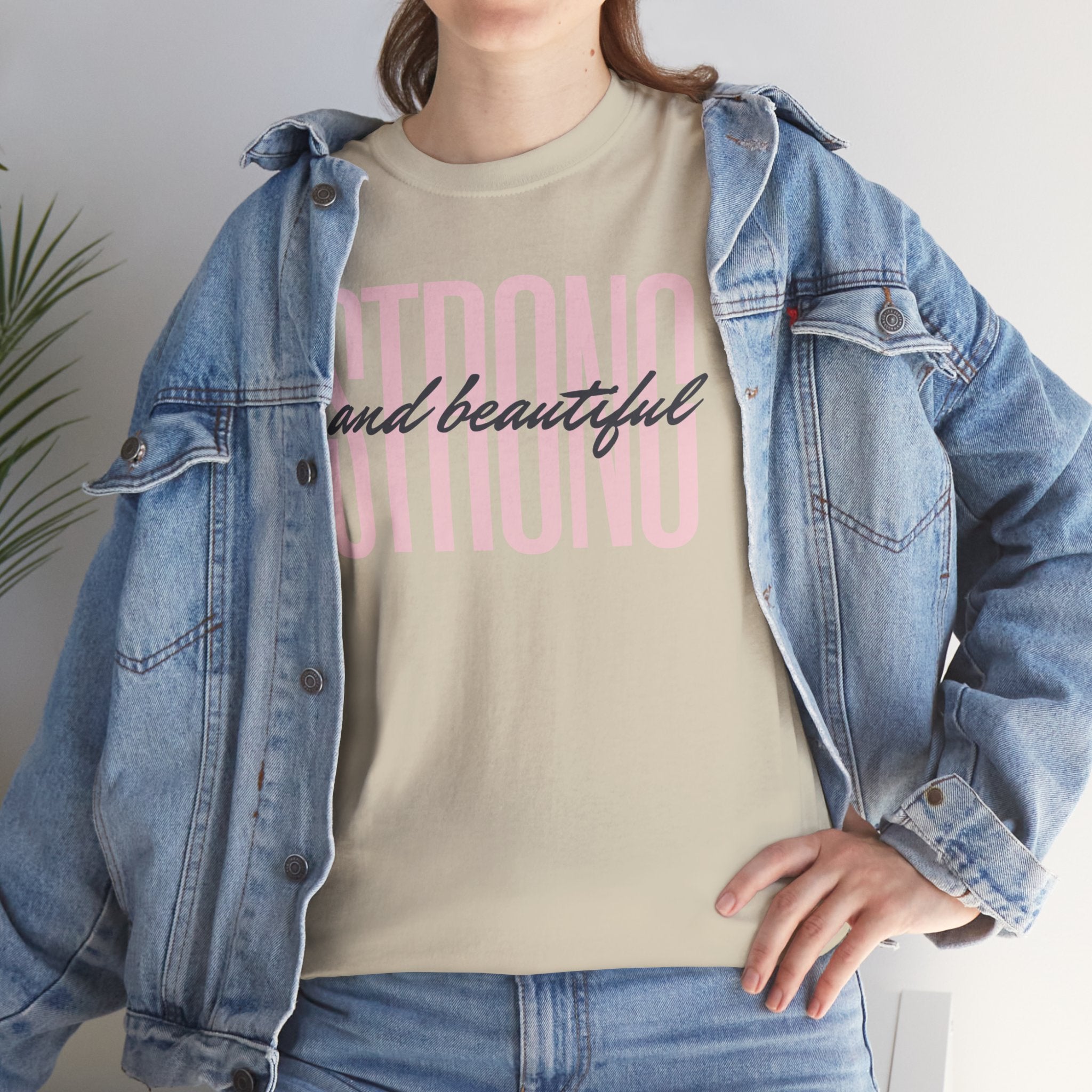 Strong and Beautiful In Christ Faith Graphic Tee