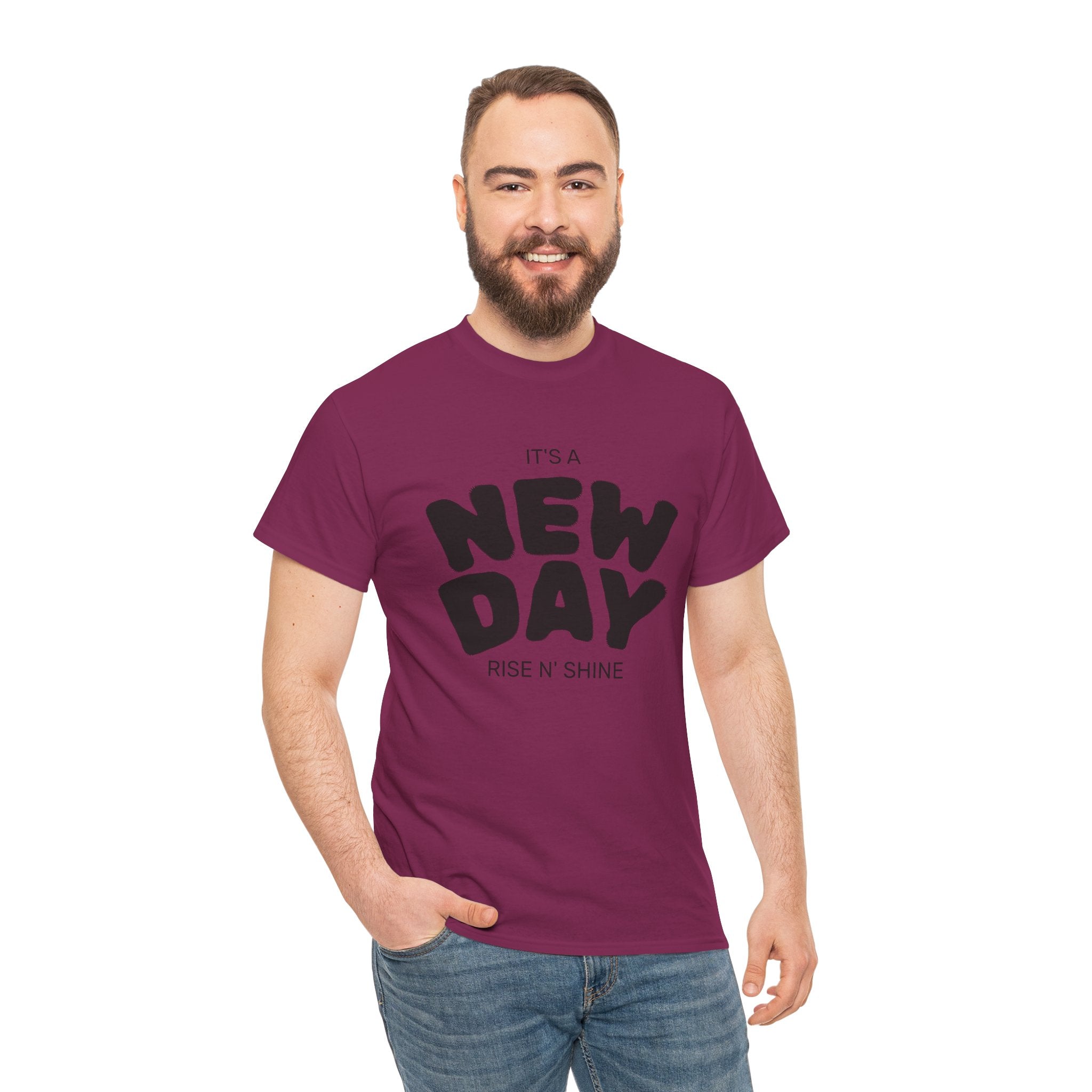 It's a New Day - Renewed And Restored Unisex Heavy Cotton Tee