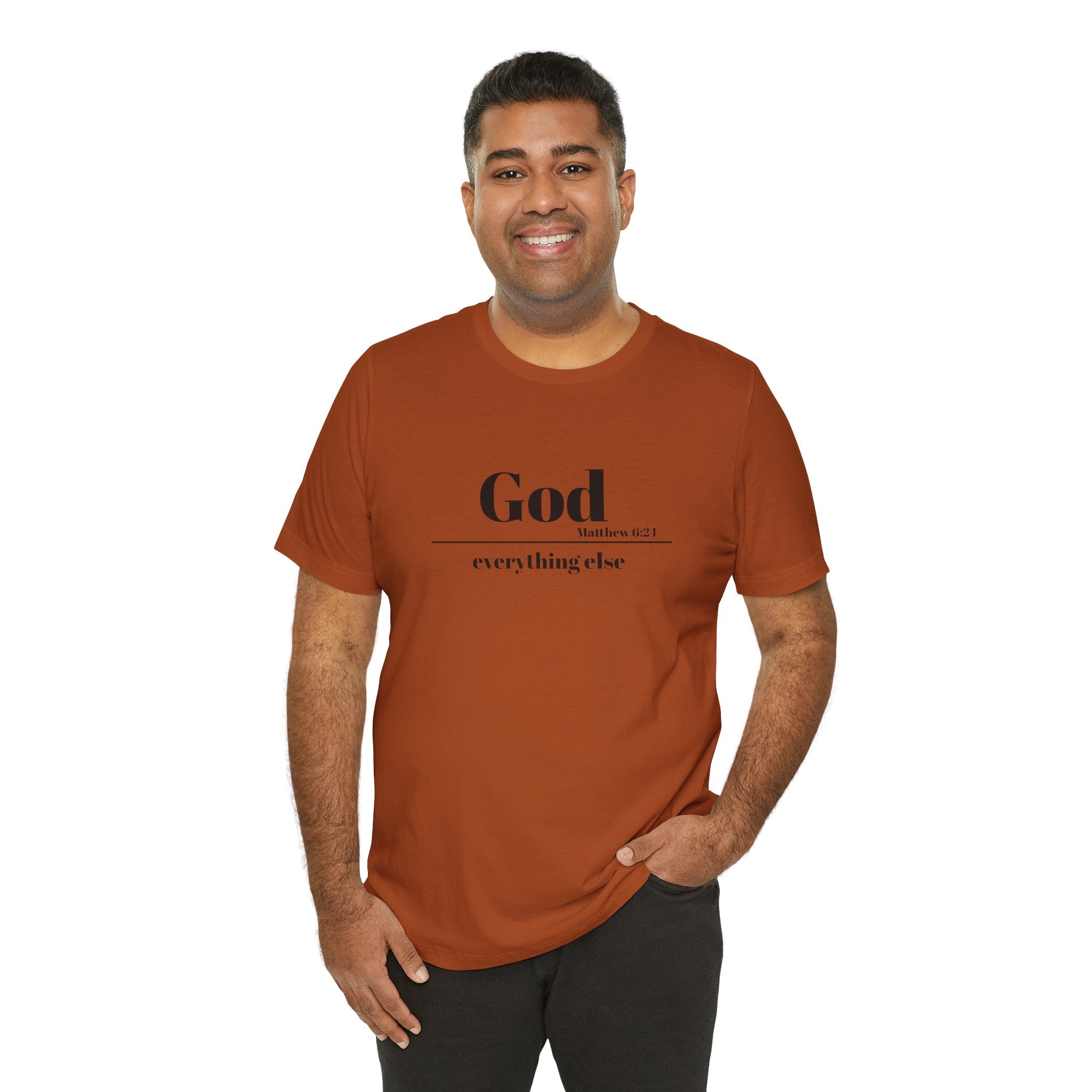 God Then Everything Else Jersey Unisex Tee