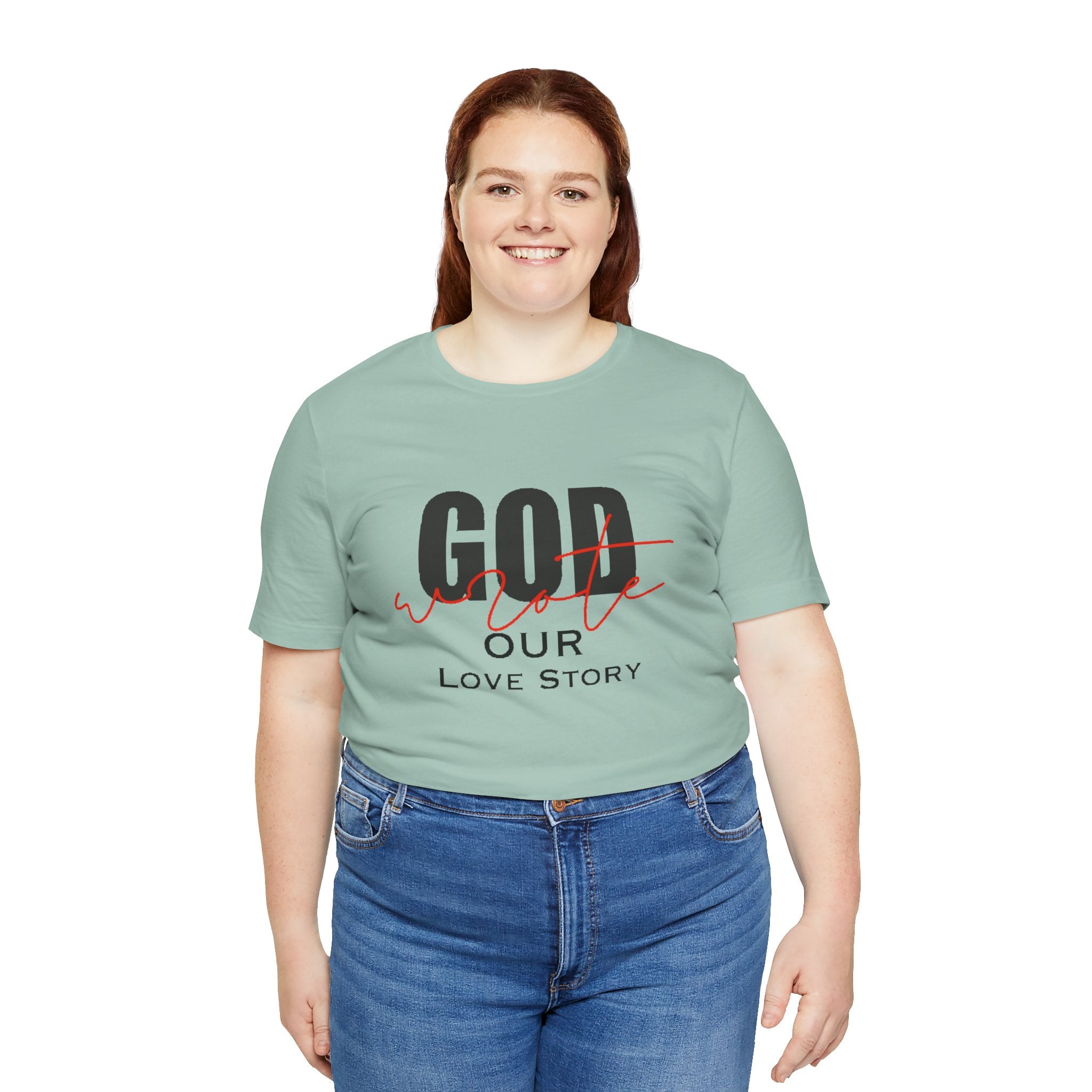 God Wrote Our Love Story Couple's T-Shirt