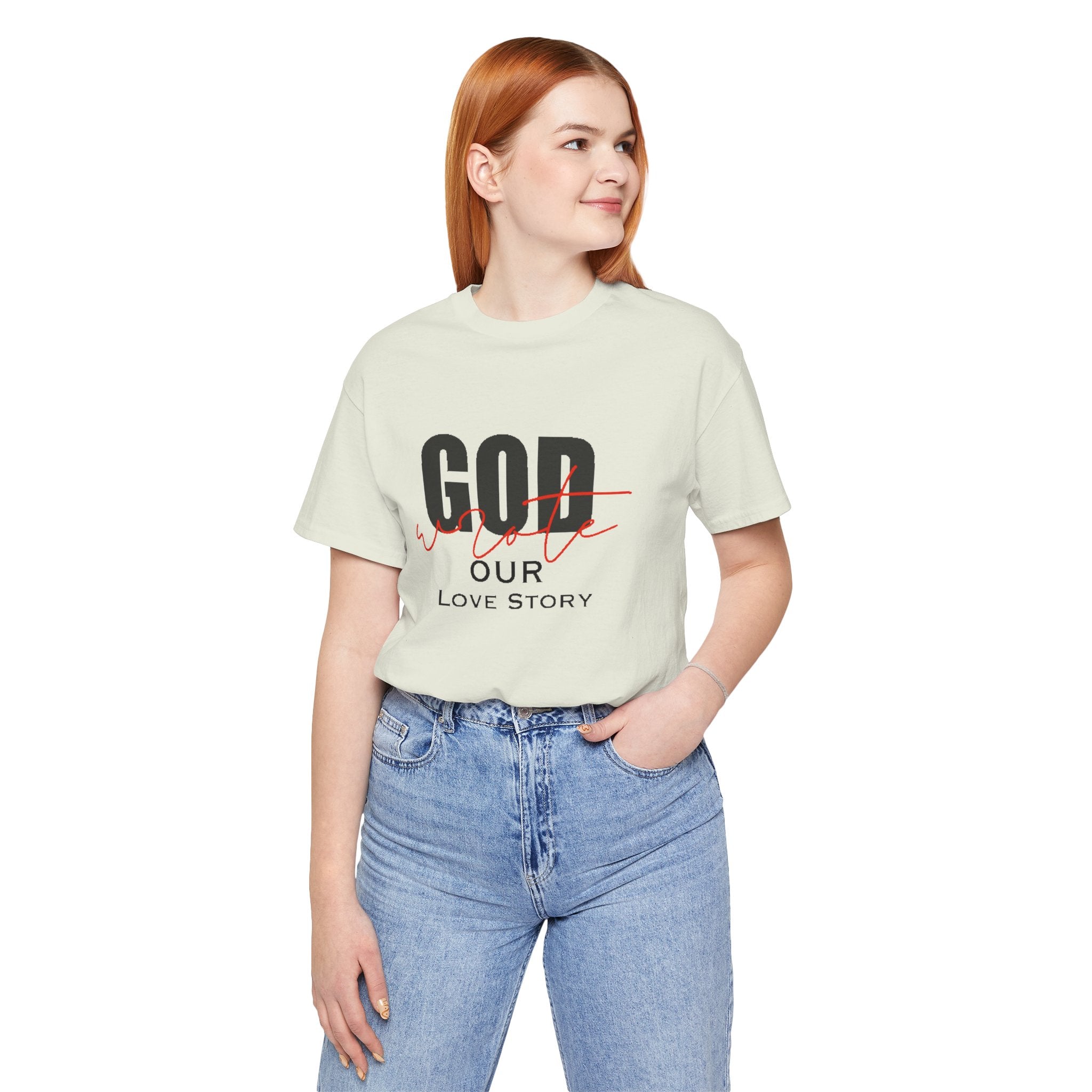 God Wrote Our Love Story Couple's T-Shirt