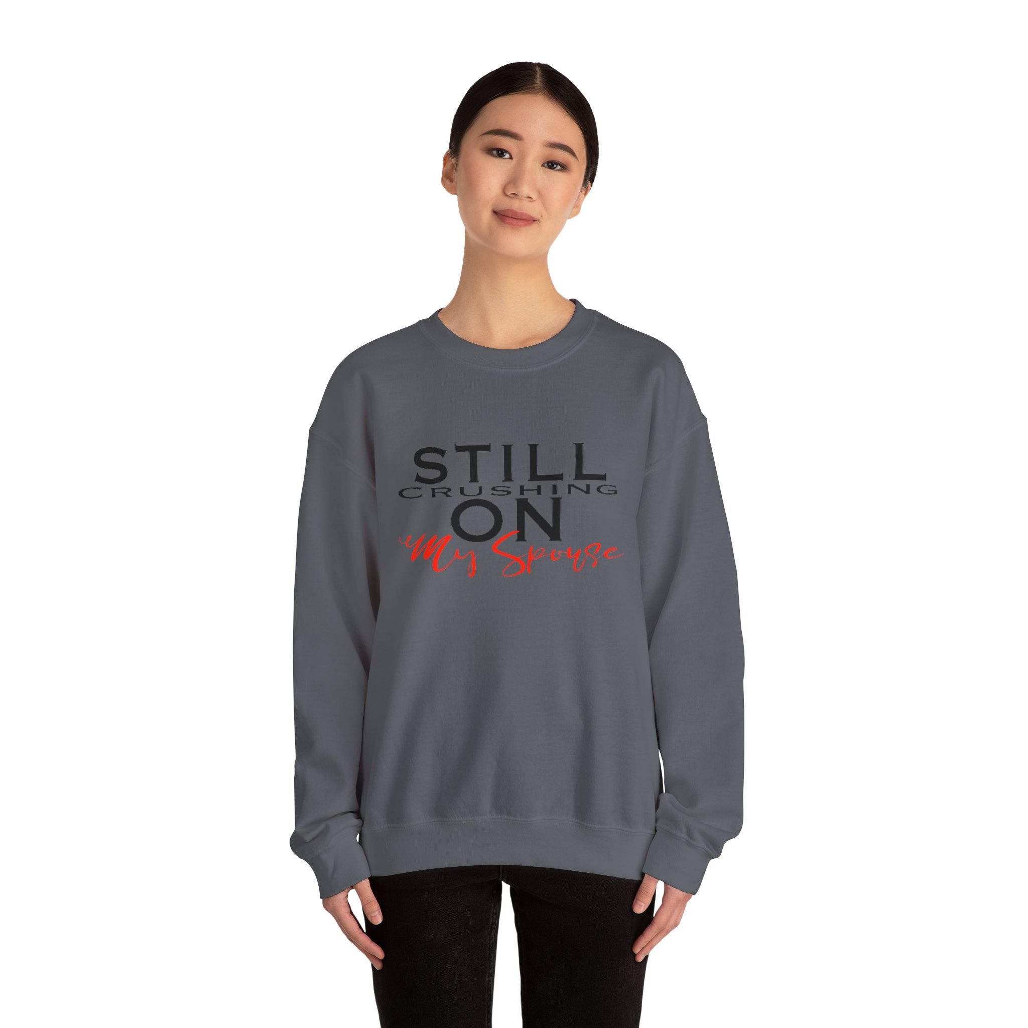 Still Crushing On My Spouse Couple's Crewneck Sweatshirt