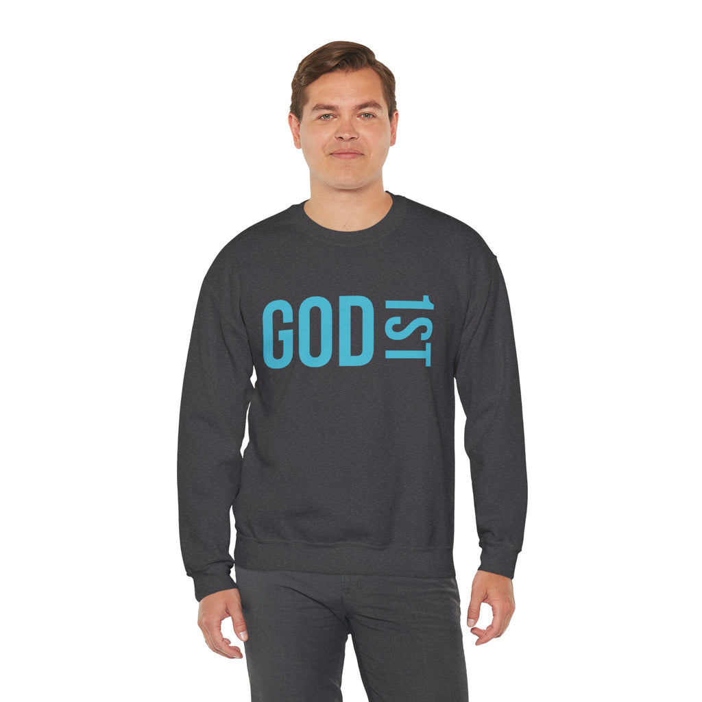 God 1st -Then Me Unisex Crewneck Sweatshirt