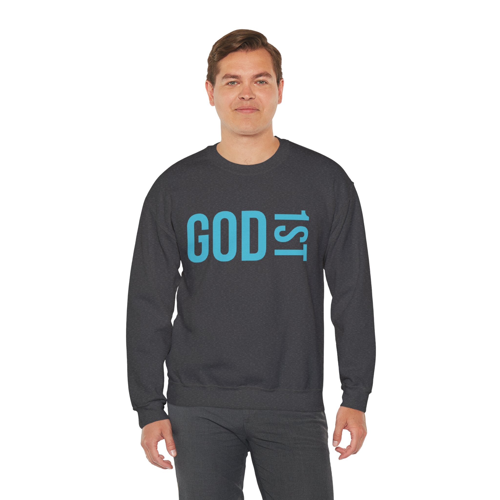 God 1st -Then Me Unisex Crewneck Sweatshirt