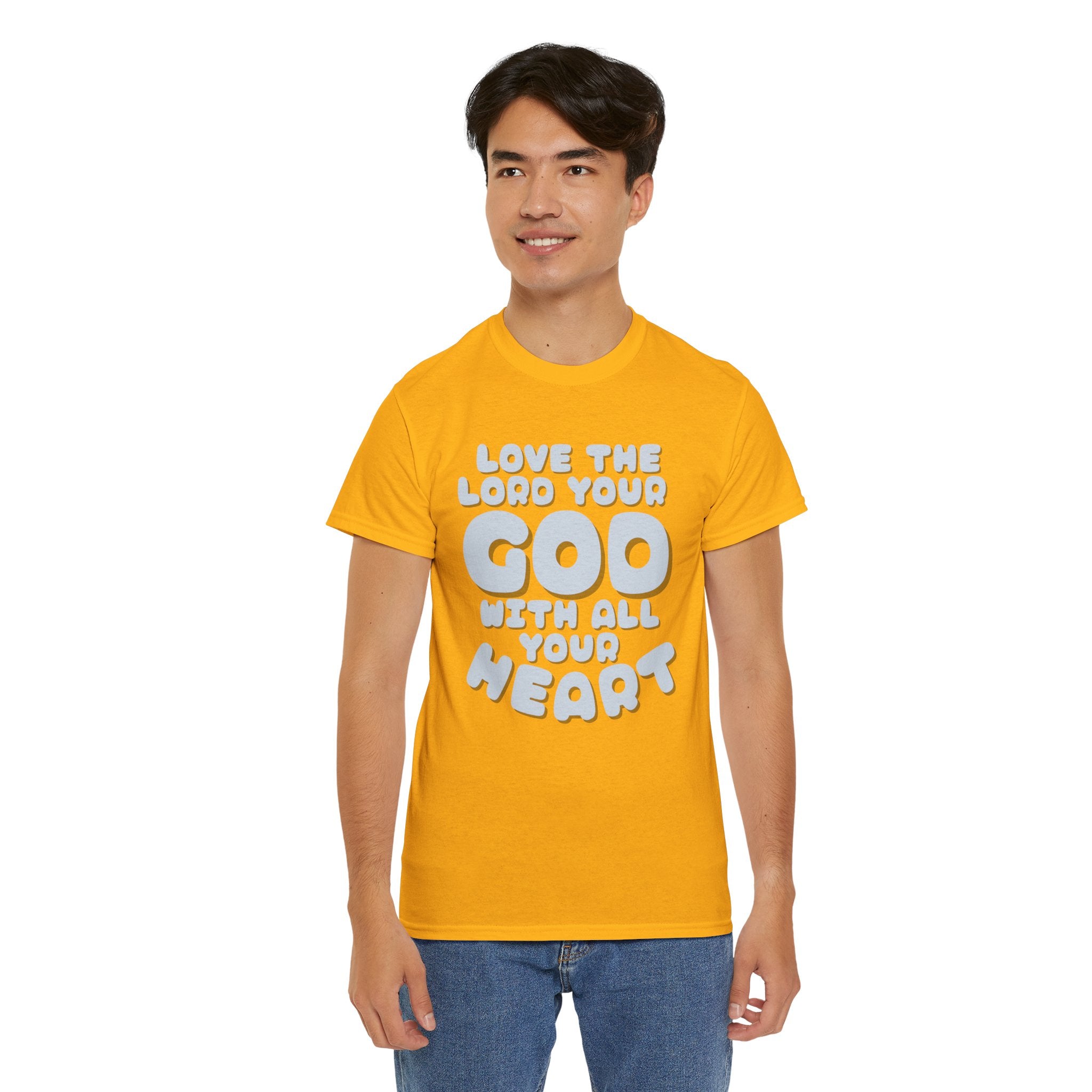 Love The Lord Your God With All Your Heart Scripture T-Shirt