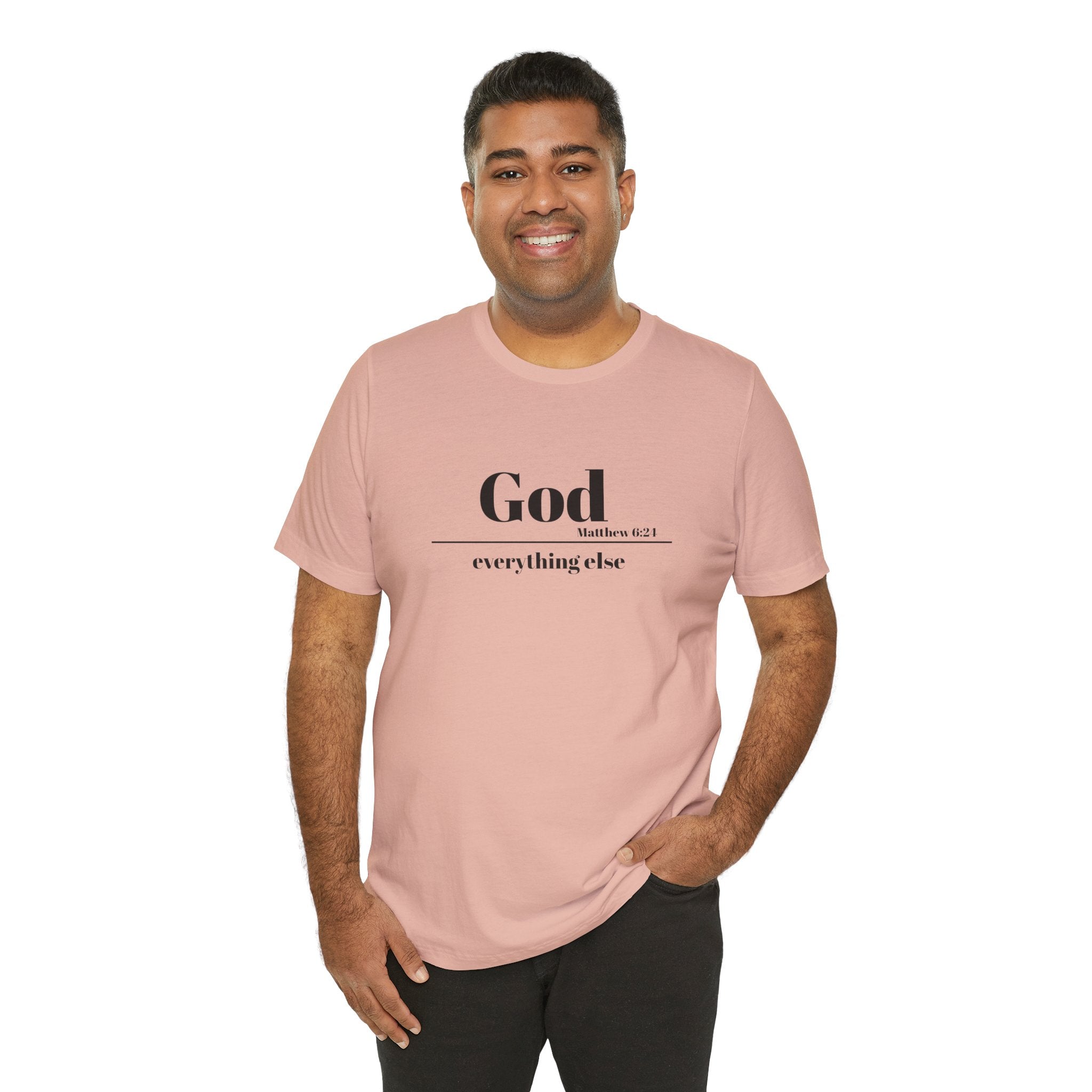 God Then Everything Else Jersey Unisex Tee