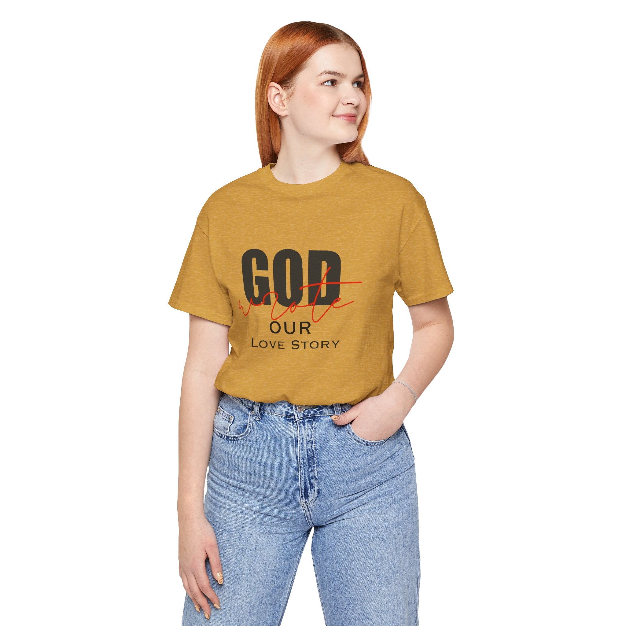 God Wrote Our Love Story Couple's T-Shirt