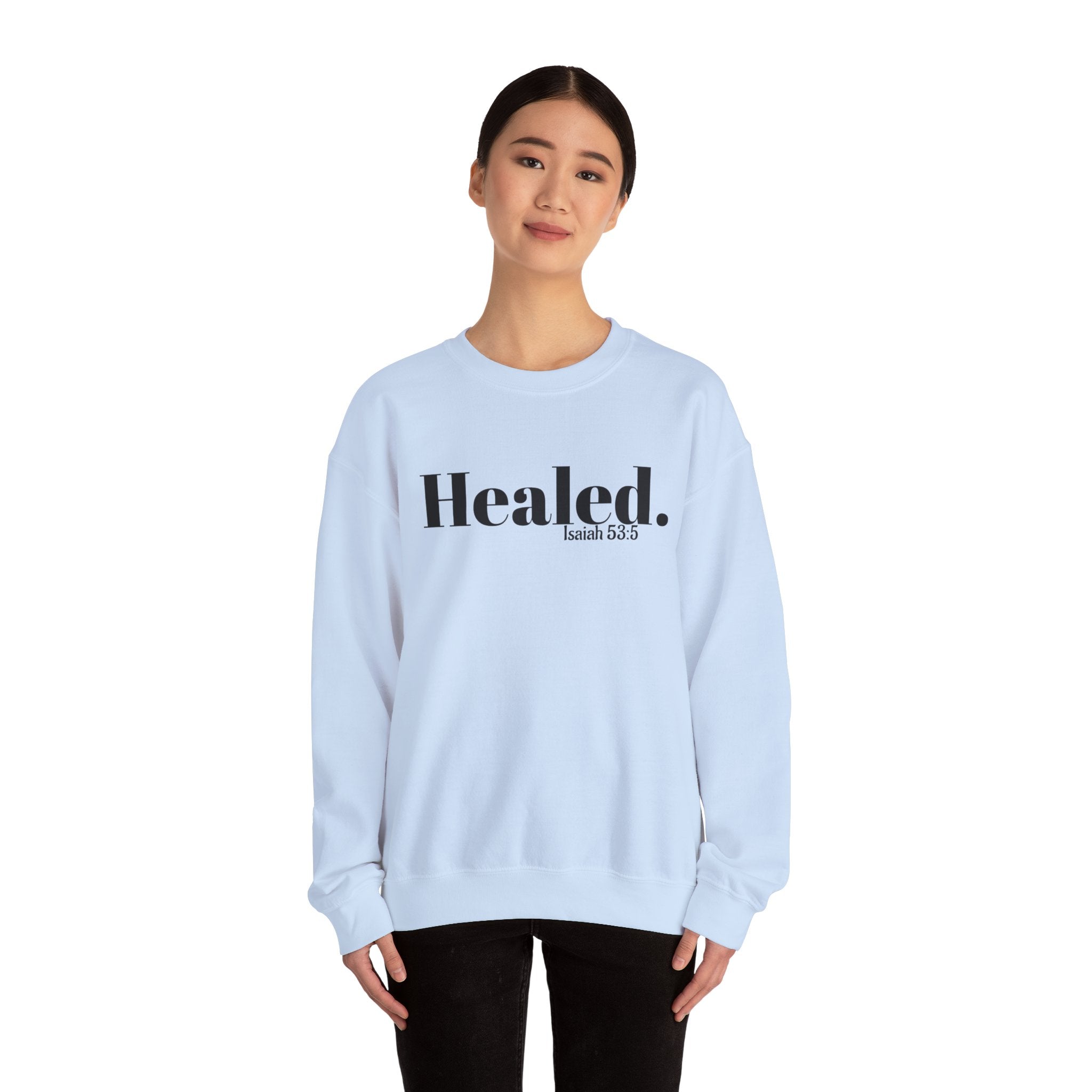 Healed. And Renewed Unisex Crewneck Sweatshirt