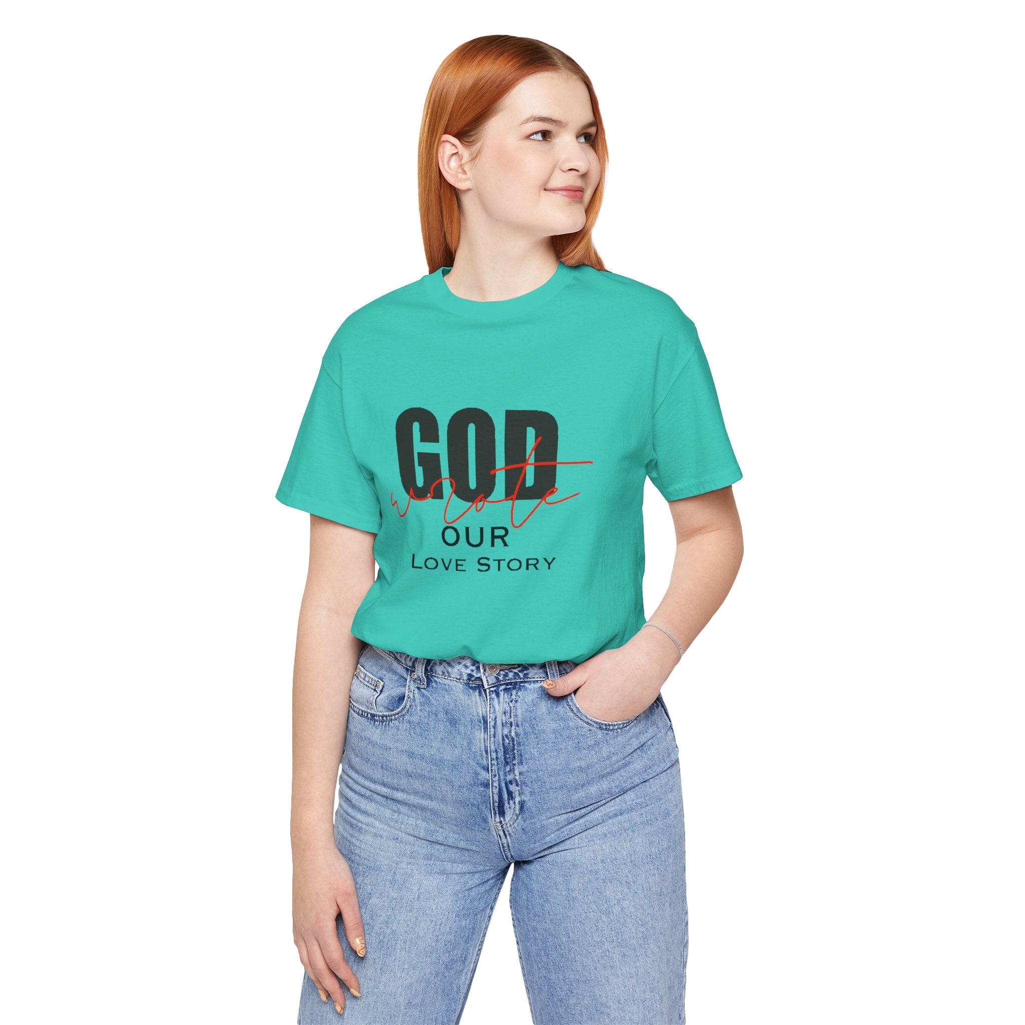 God Wrote Our Love Story Couple's T-Shirt