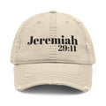 God’s Promise: Jeremiah 29:11 Distressed Dad Hat (Embroidery)