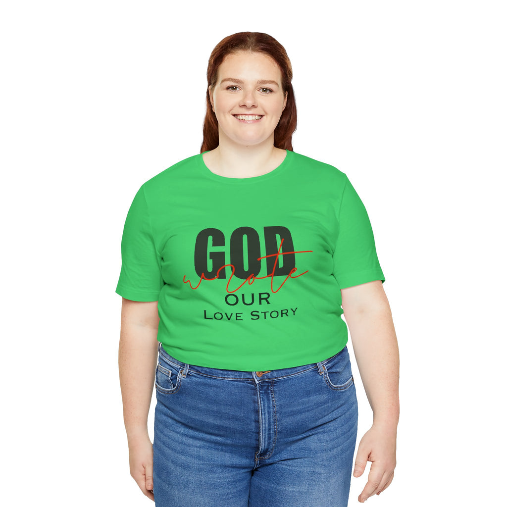 God Wrote Our Love Story Couple's T-Shirt