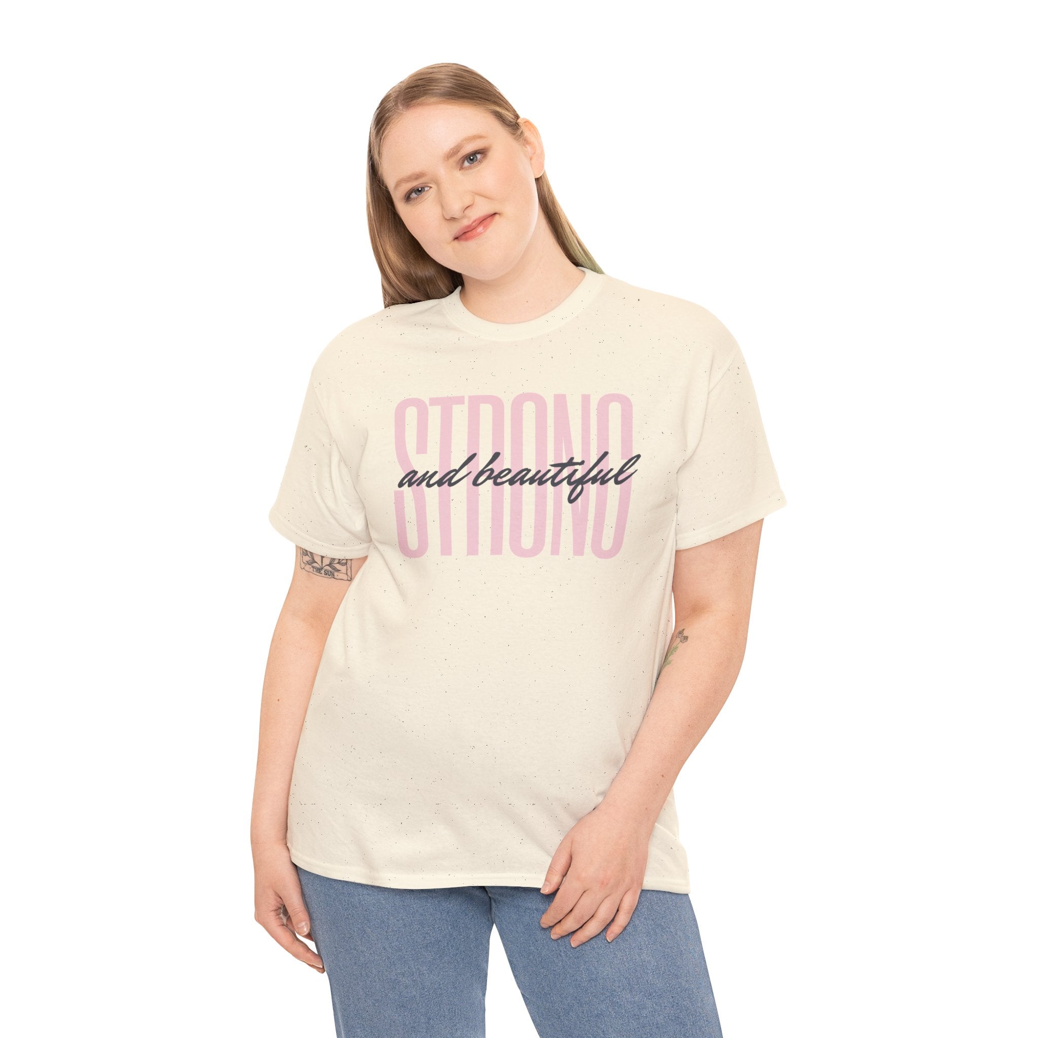 Strong and Beautiful In Christ Faith Graphic Tee