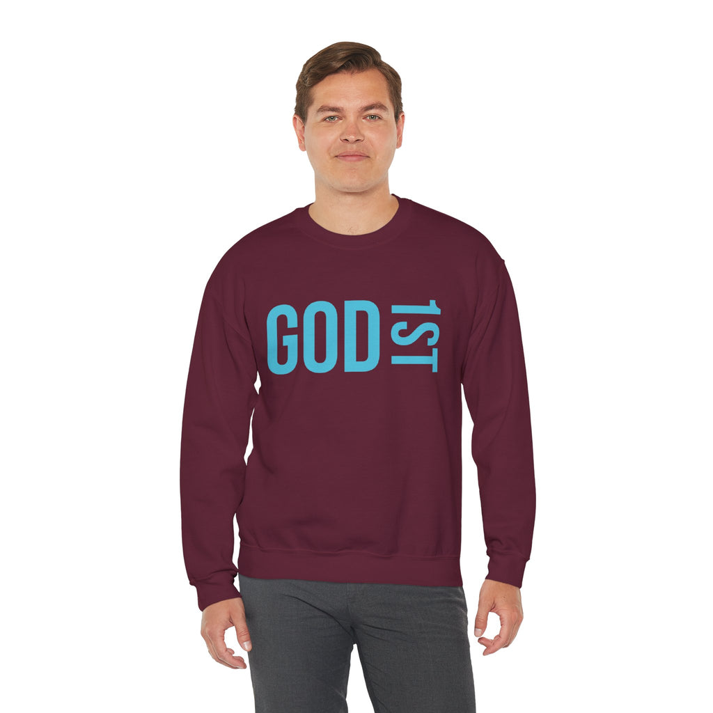 God 1st -Then Me Unisex Crewneck Sweatshirt
