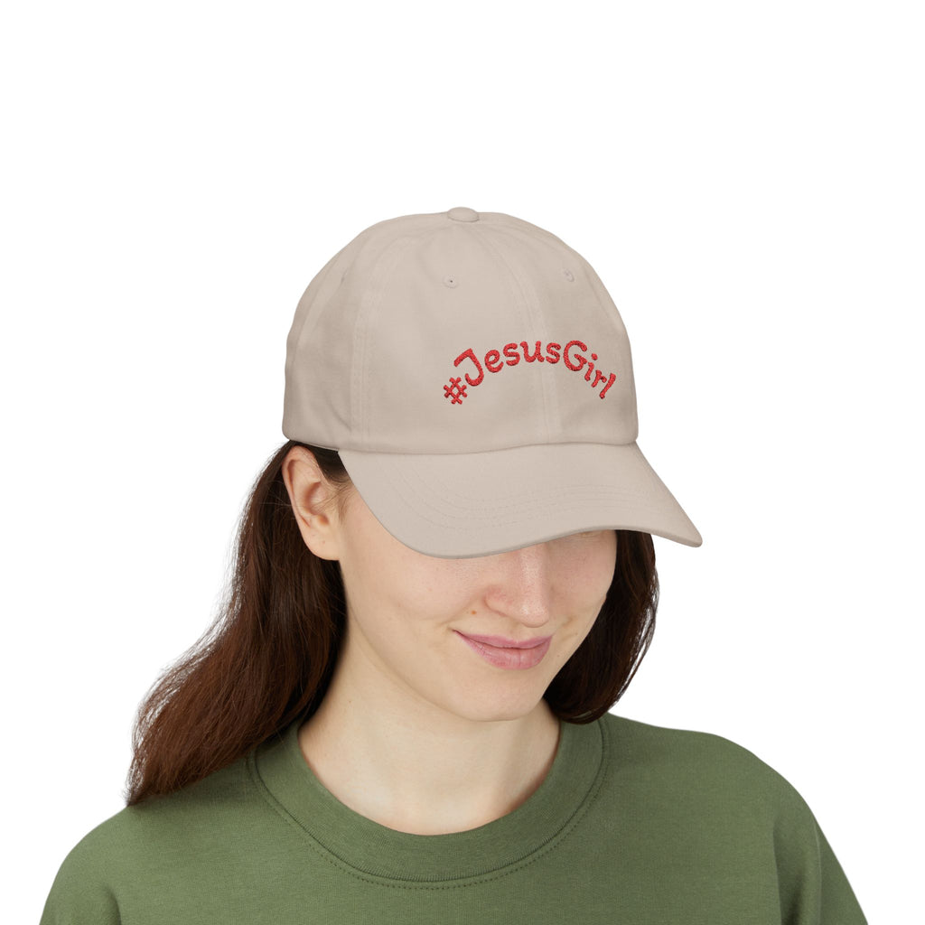 Jesus Girl Classic Dad Cap — Faith-Based Embroidered Baseball Hat