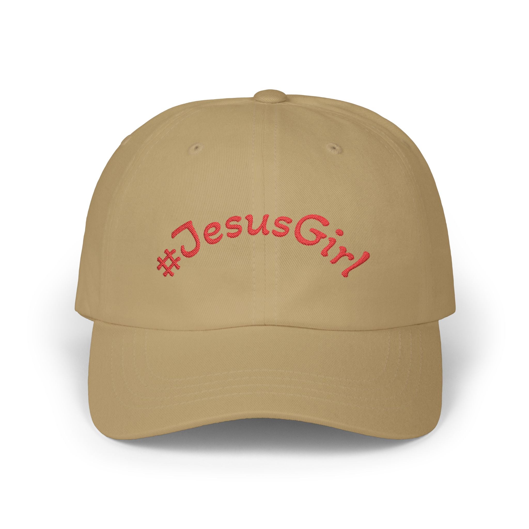 Jesus Girl Classic Dad Cap — Faith-Based Embroidered Baseball Hat