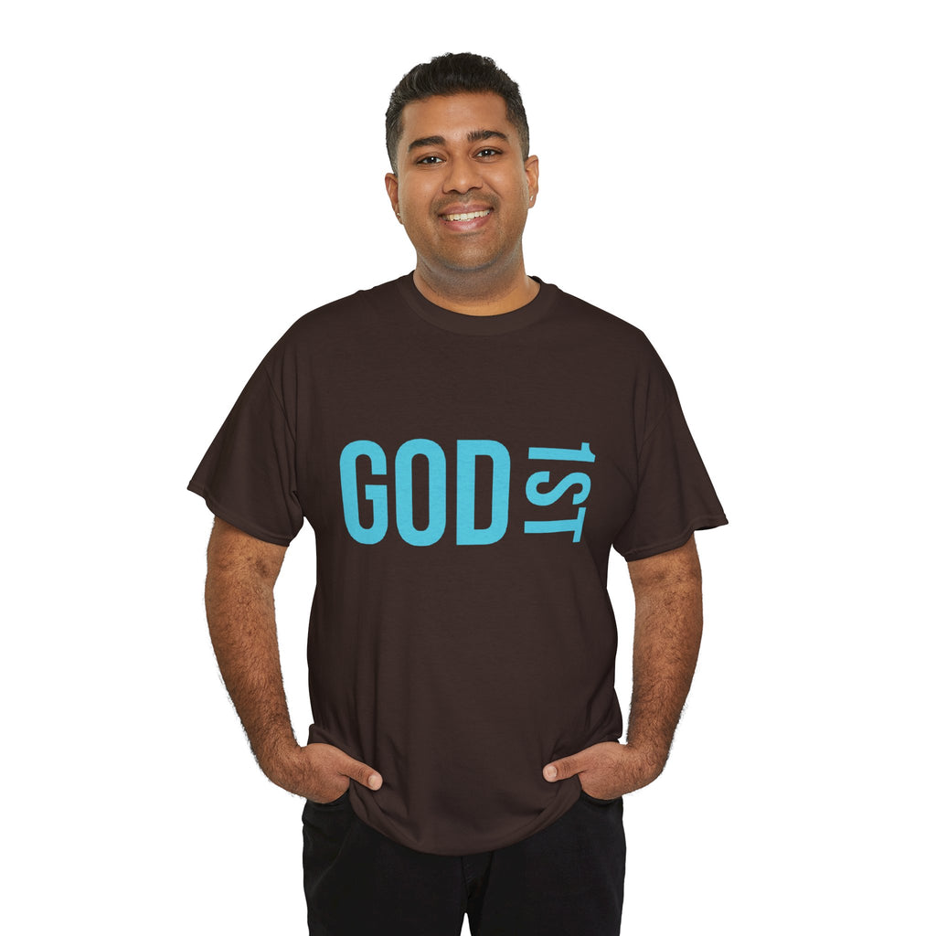 God 1st- Then Me Unisex Heavy Cotton Tee
