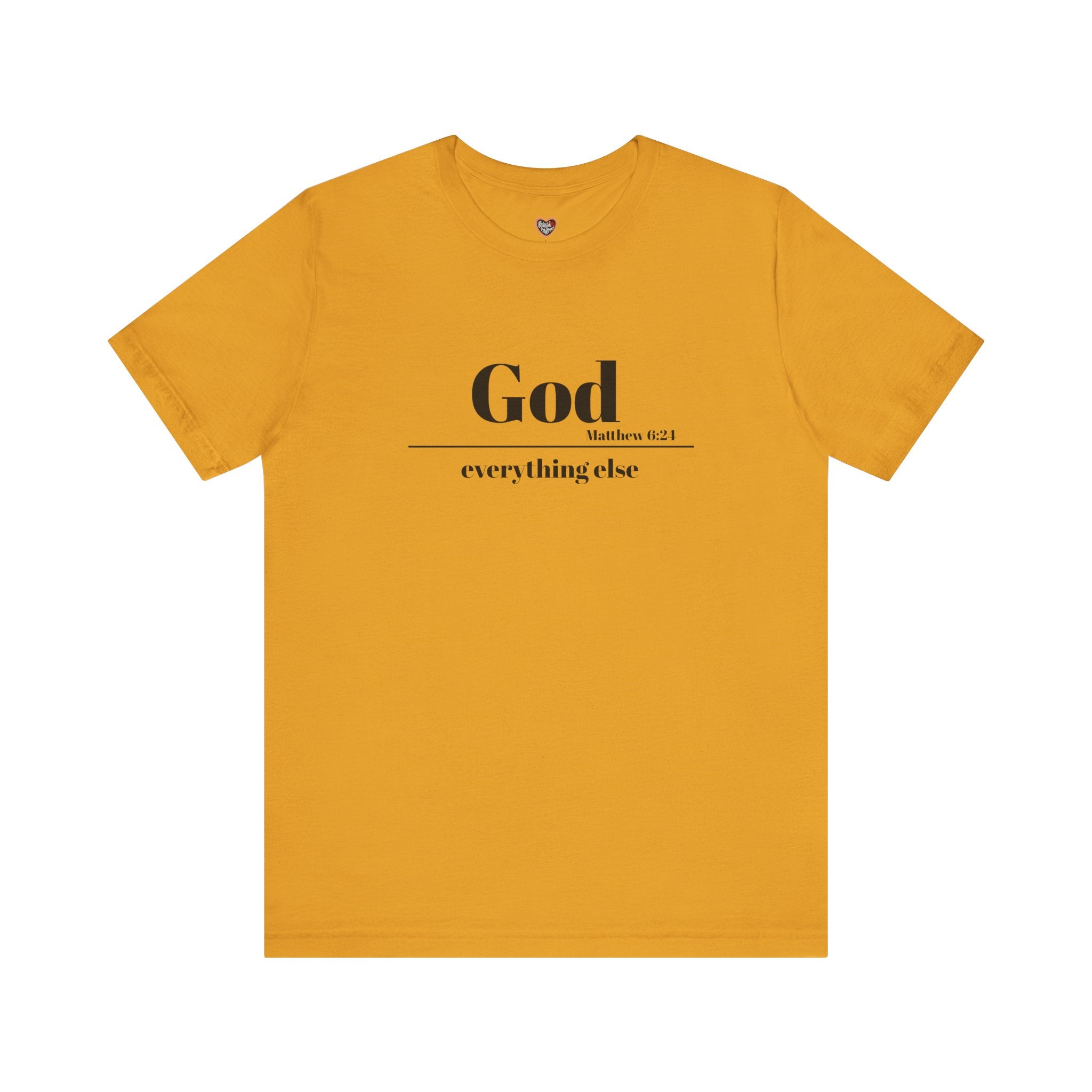 God Then Everything Else Jersey Unisex Tee