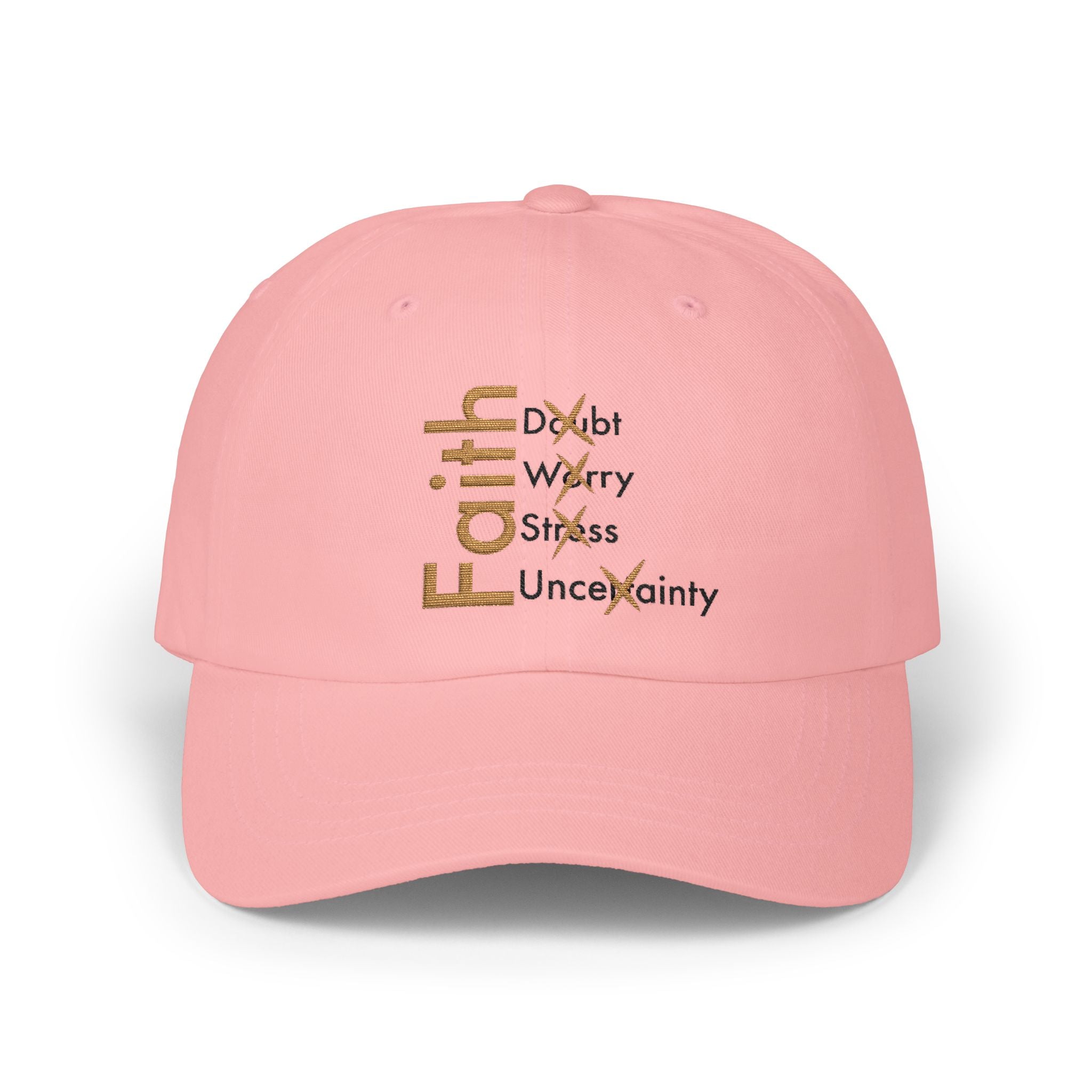 Have Faith And Don't Worry Embroidered Dad Cap