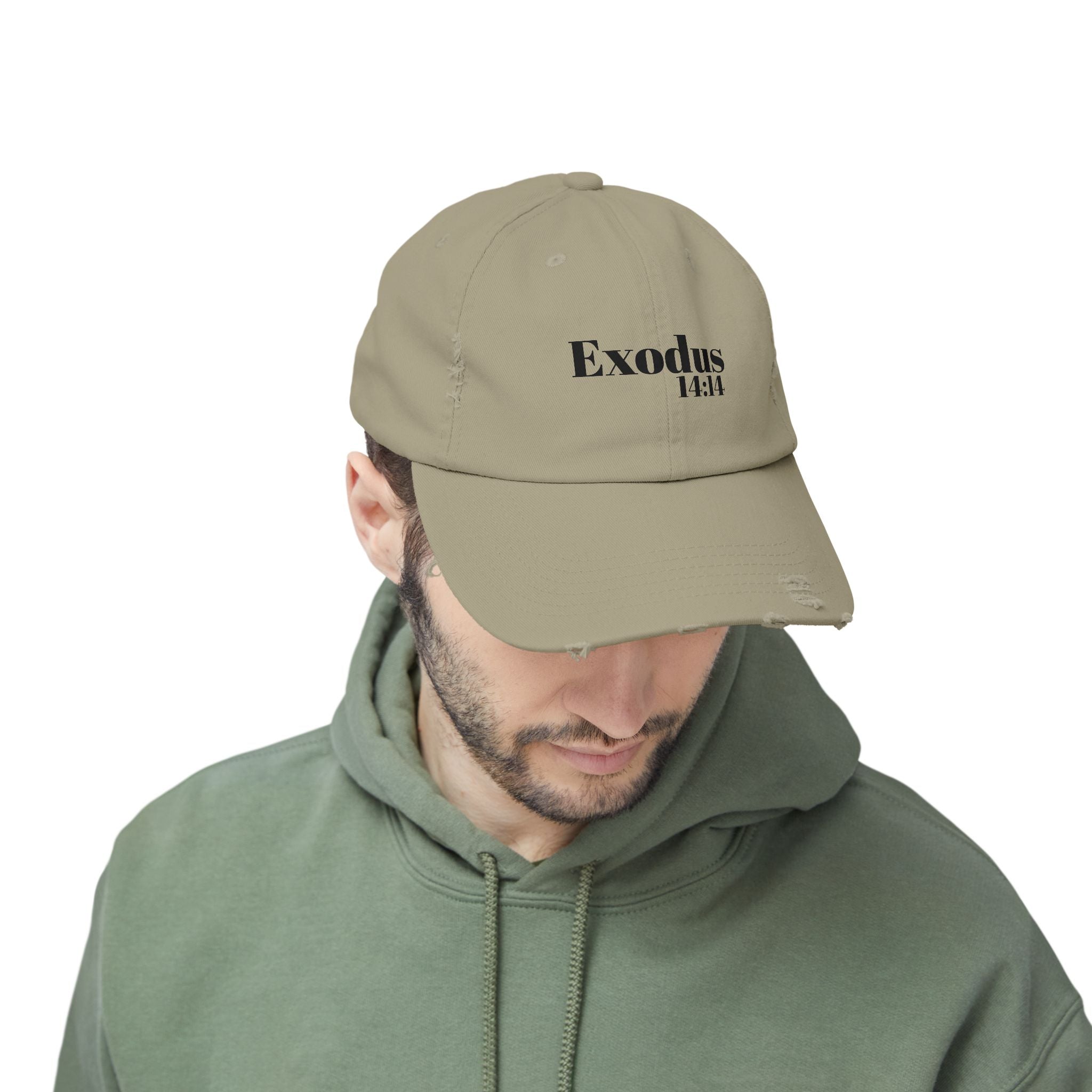Exodus 14:14 God Will Fight For You Distressed Hat