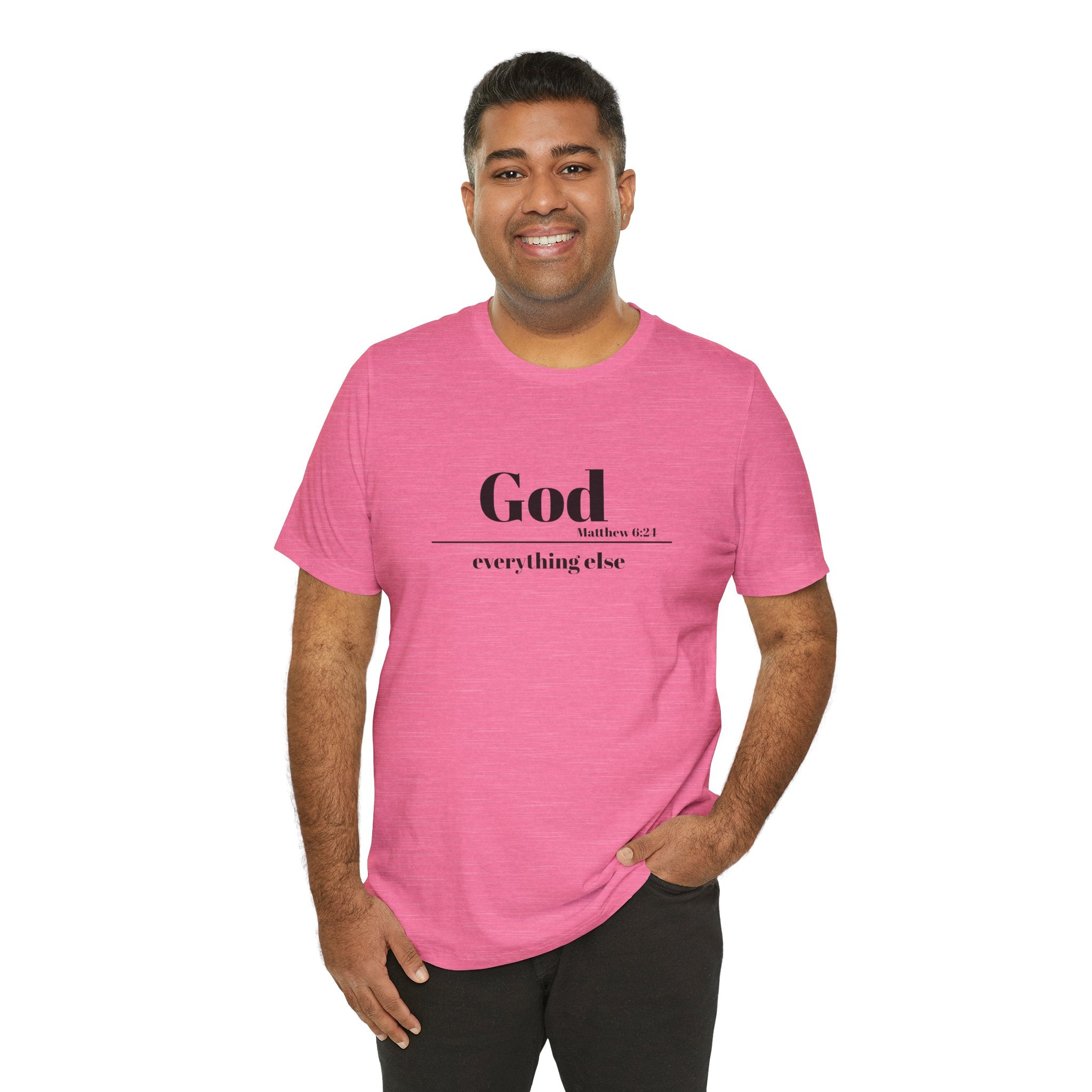 God Then Everything Else Jersey Unisex Tee