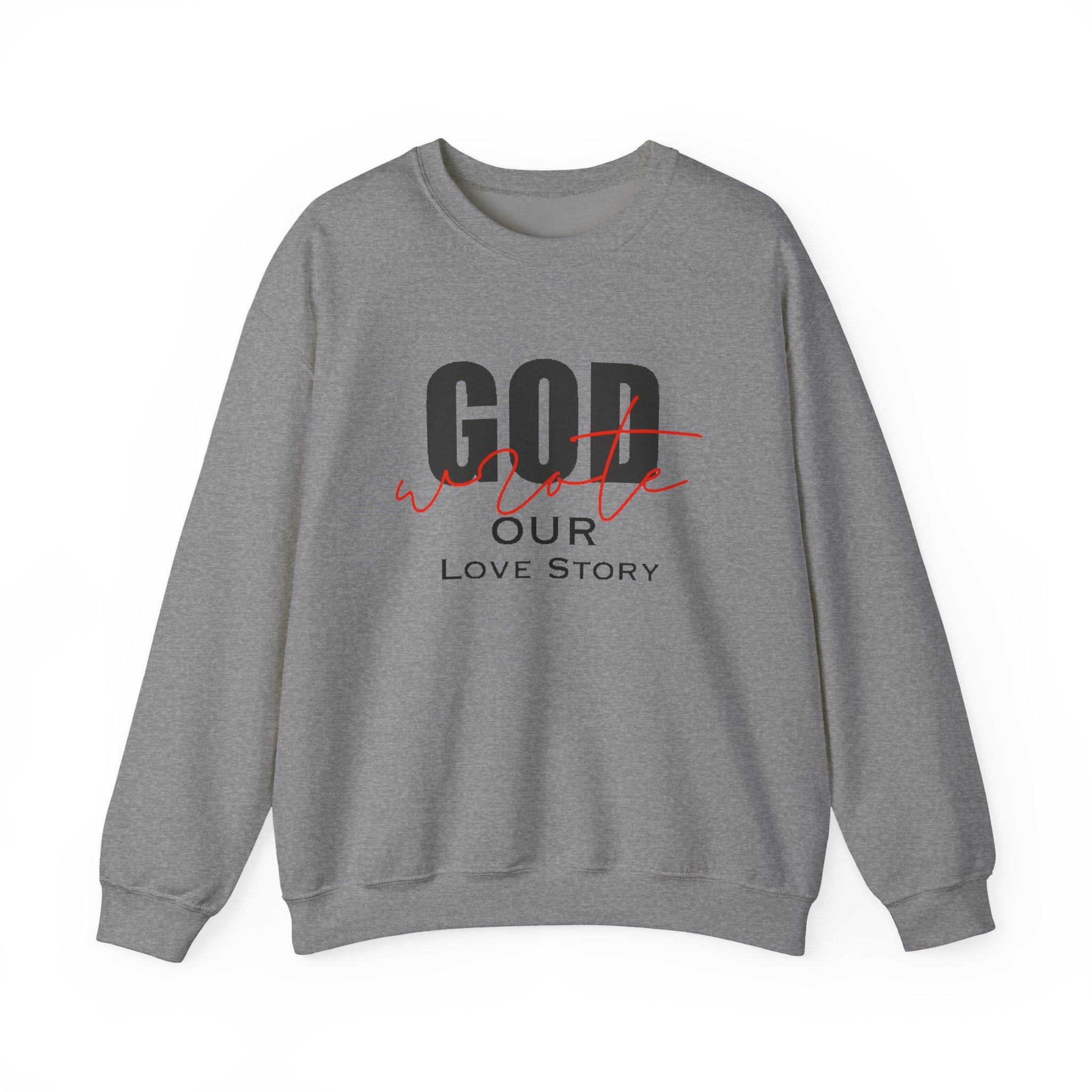 God Wrote Our Love Story Couple's Crewneck Sweatshirt
