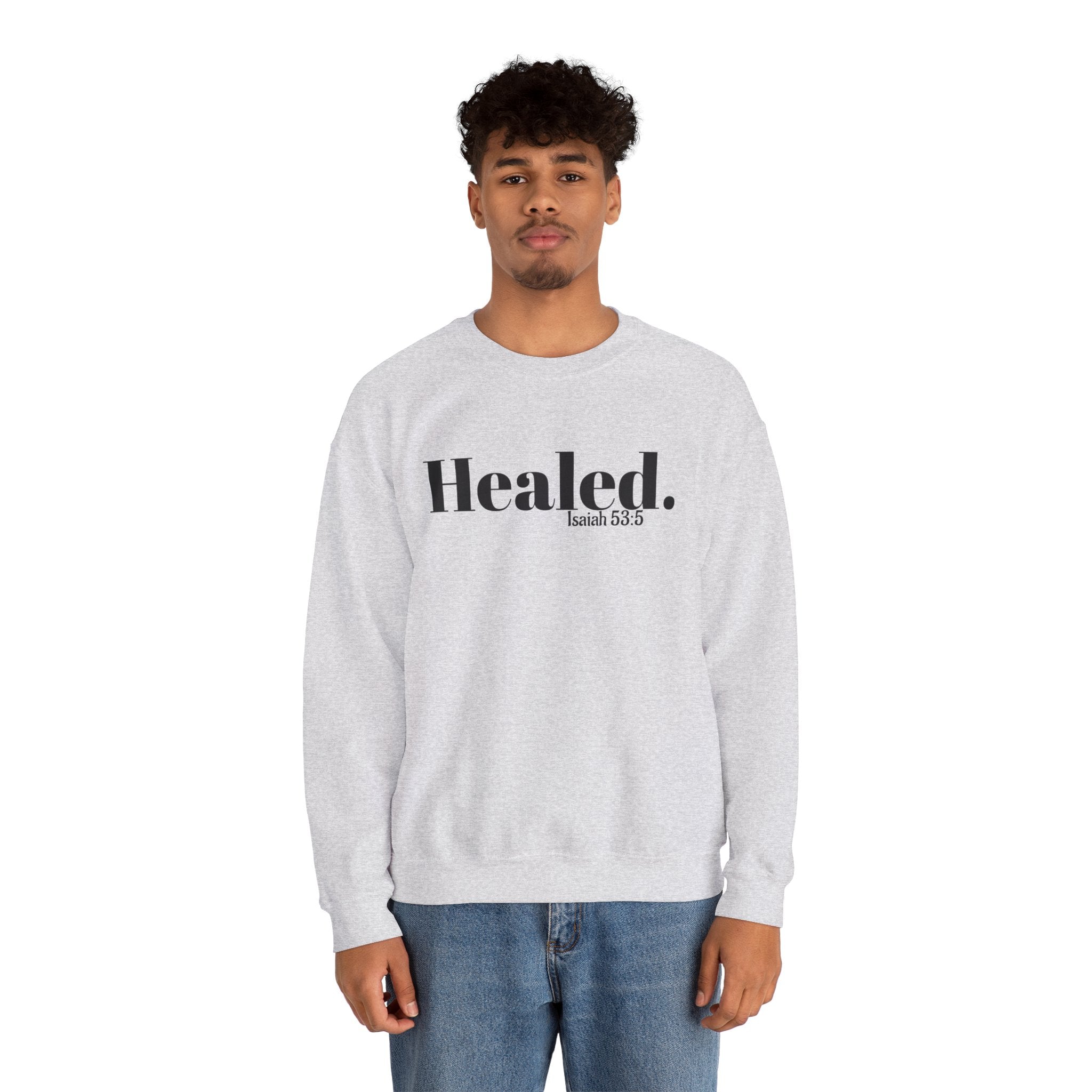 Healed. And Renewed Unisex Crewneck Sweatshirt