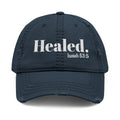 Healed. And Renewed Isaiah 53:5 Distressed Hat