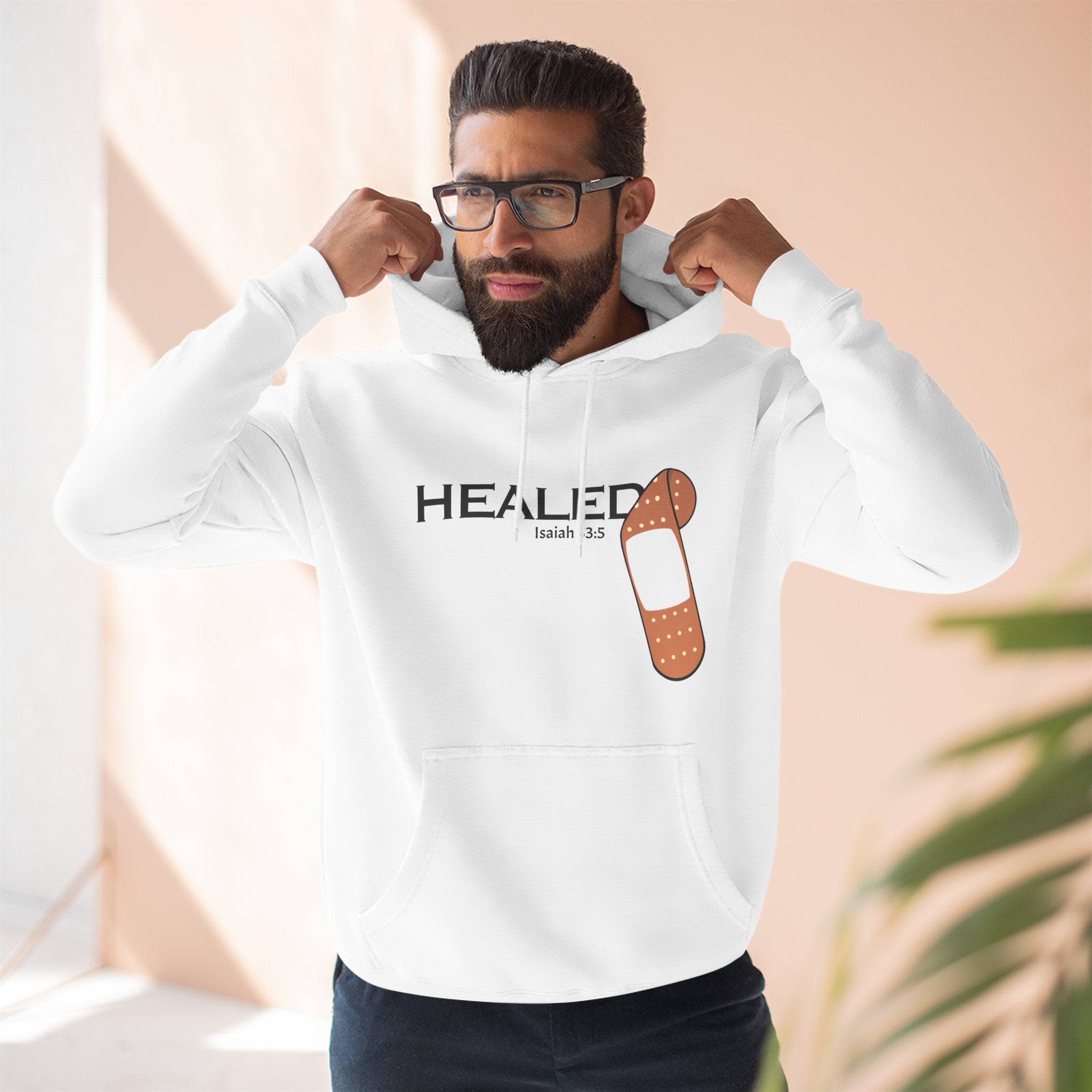 Healing Is Done - Isaiah 53:5 Unisex Fleece Hoodie