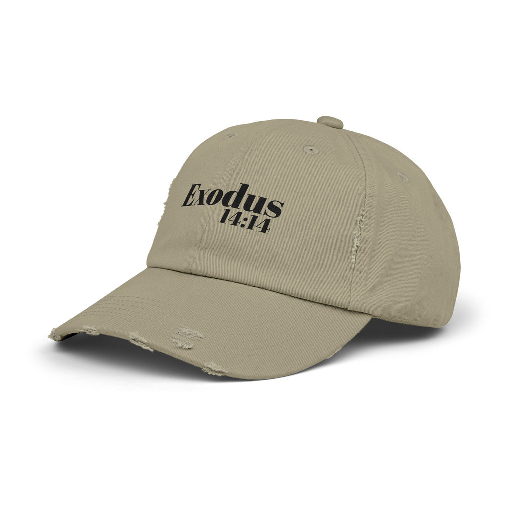 Exodus 14:14 God Will Fight For You Distressed Hat
