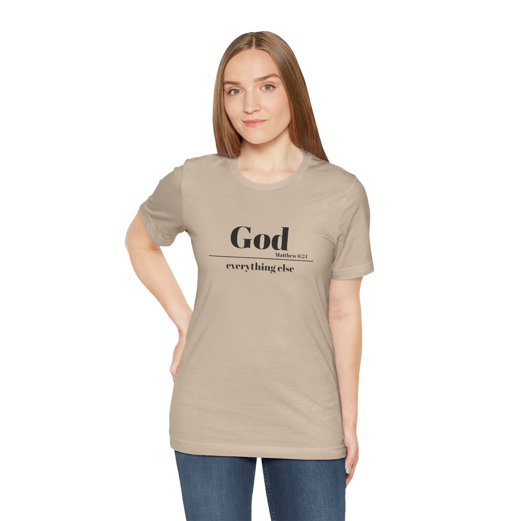 God Then Everything Else Jersey Unisex Tee