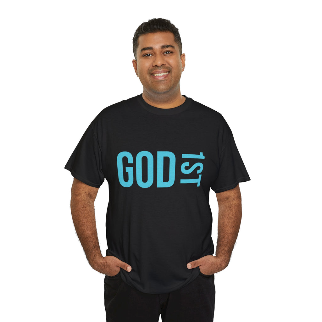 God 1st- Then Me Unisex Heavy Cotton Tee