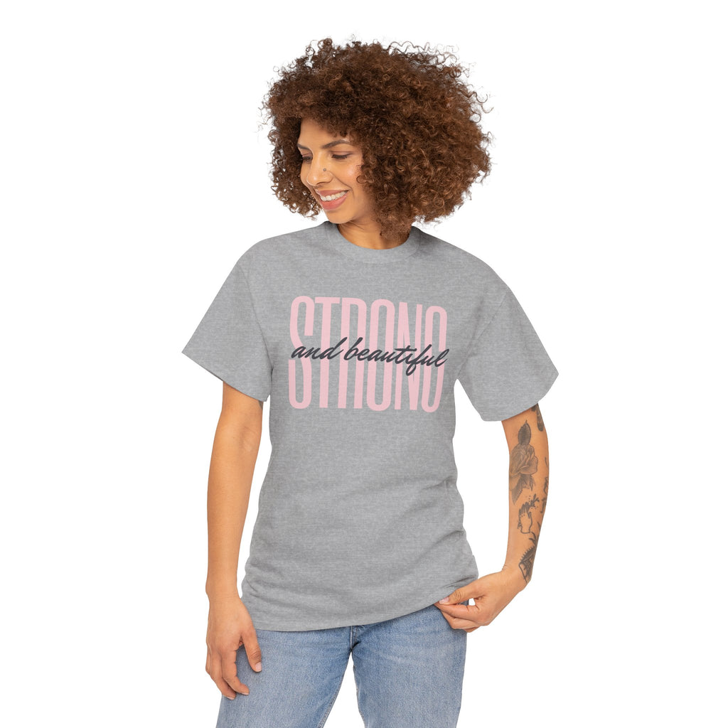 Strong and Beautiful In Christ Faith Graphic Tee