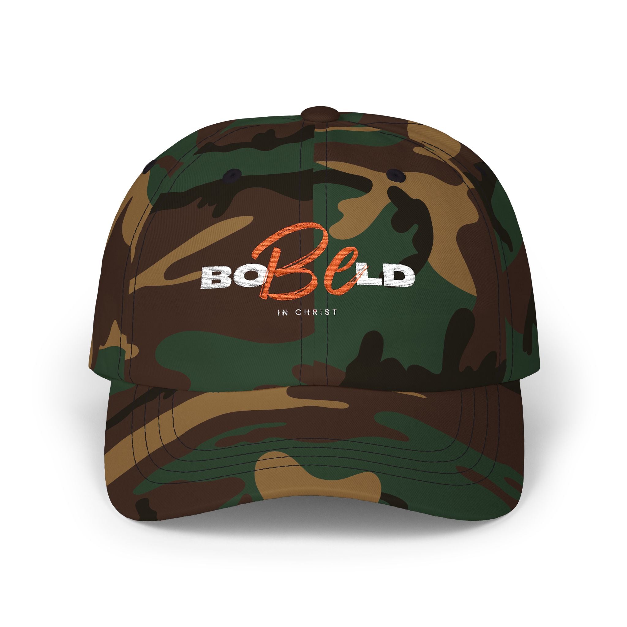 Be Bold In Christ Distressed Embroidered Hat