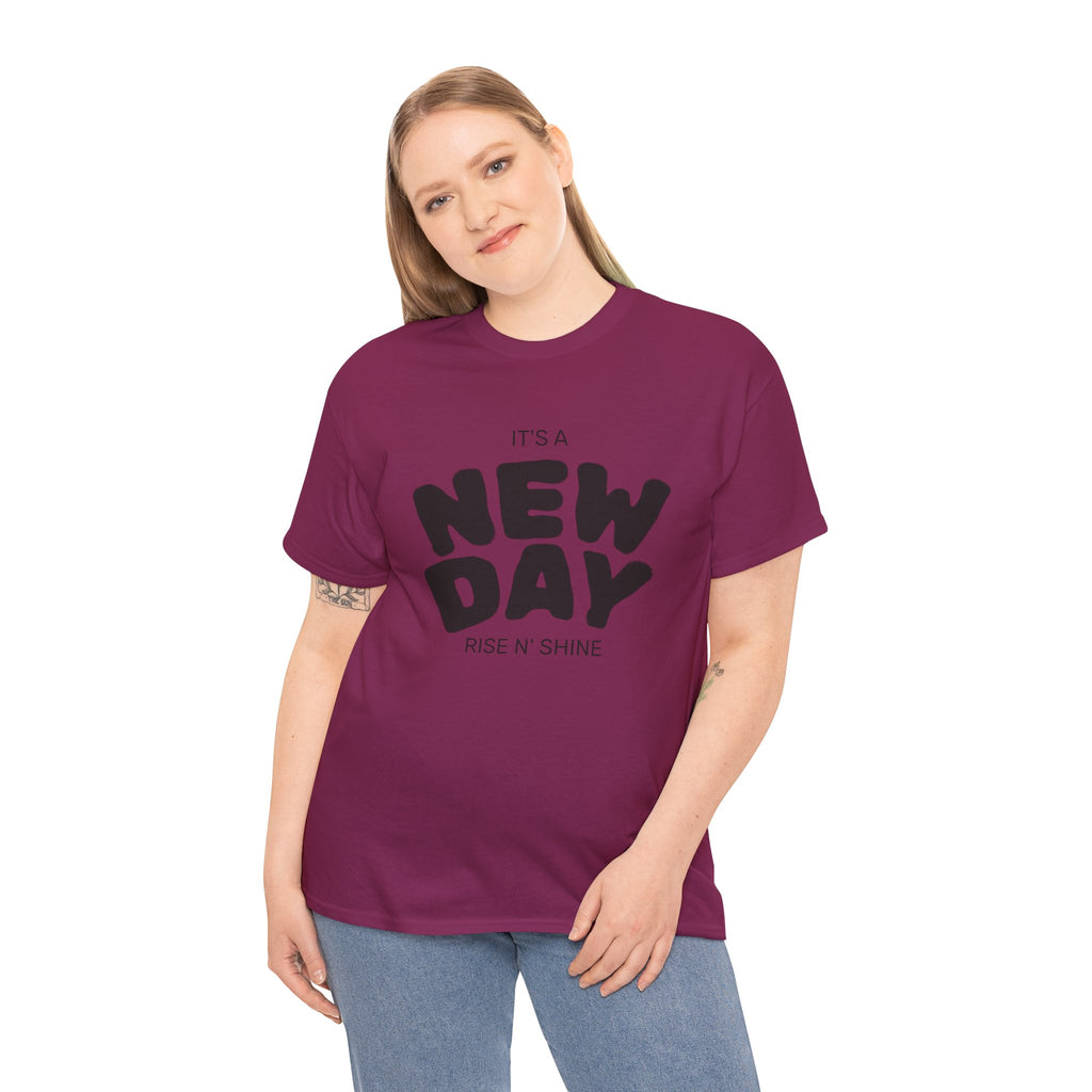 It's a New Day - Renewed And Restored Unisex Heavy Cotton Tee